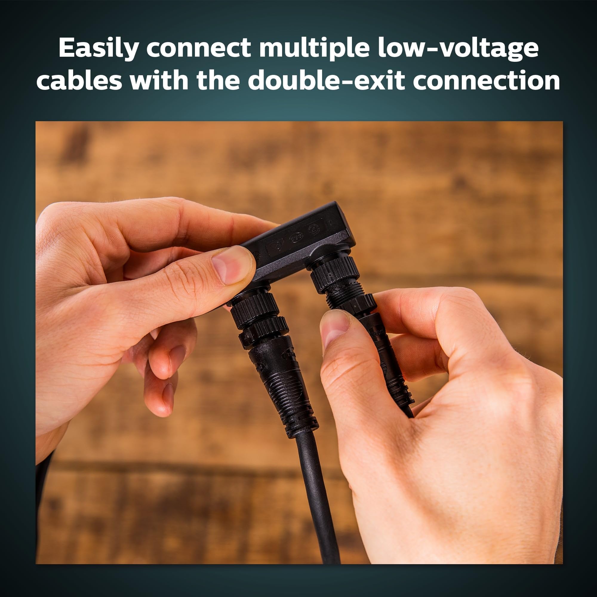 Philips Hue Outdoor 100W Power Supply Black - Connect Multiple Hue Outdoor Low Voltage Lights Up To Total Of 100W - 1 Pack - Req