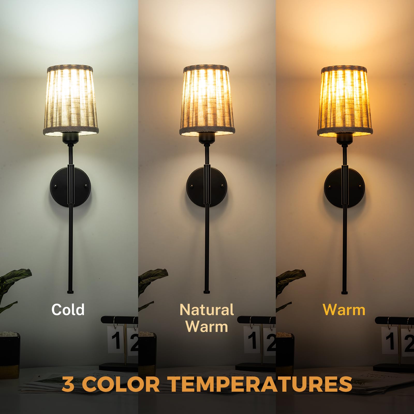 Glitnous Battery Operated Wall Sconce, Wall Sconces Battery Operated, Wireless Wall Sconces Set Of Two, Rechargeable Wall Sconce