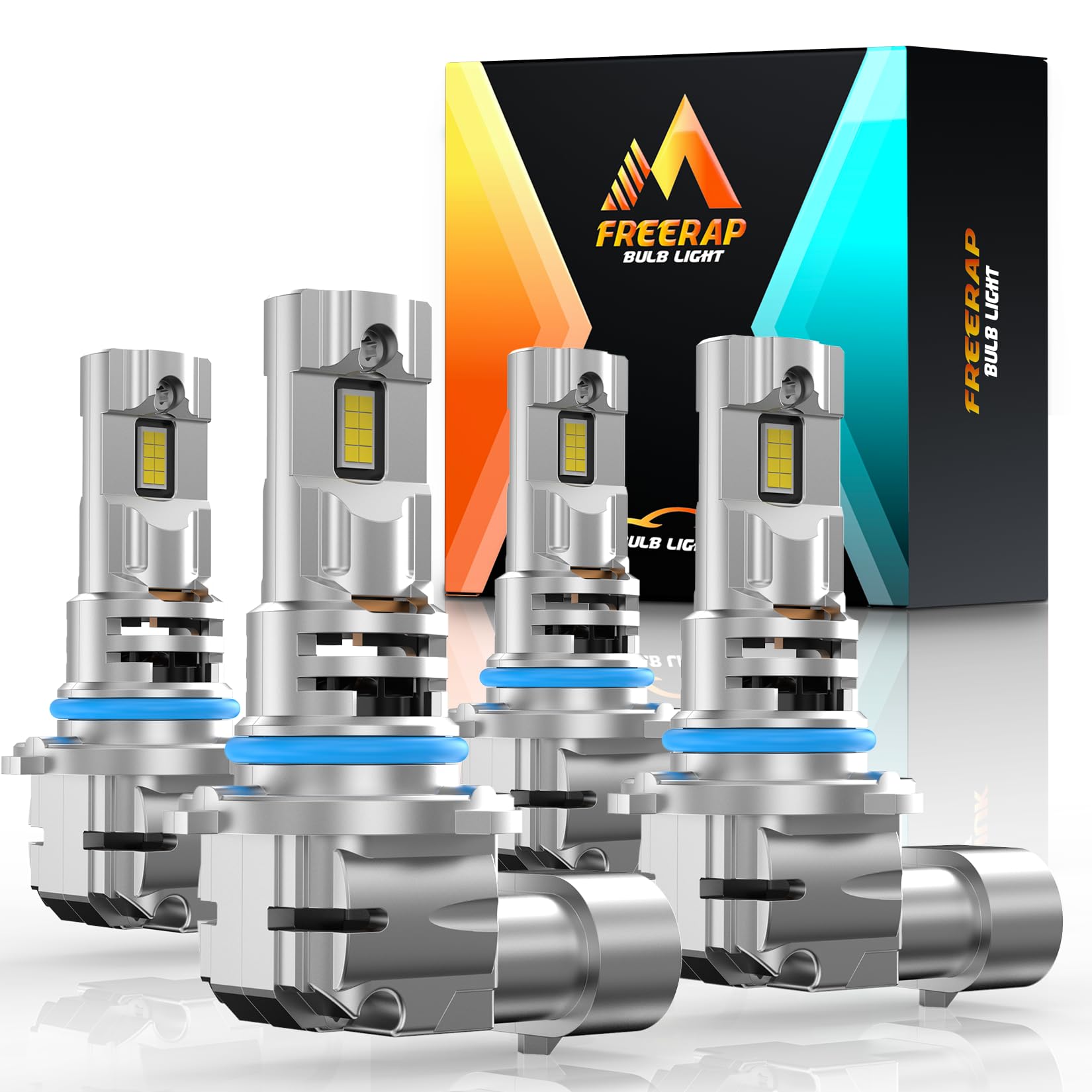 FREERAP Upgraded Fog Lights, 30000LM Super Bright, Plug and Play, Pack of 2, Model MYK-A67, Color 9005+9006