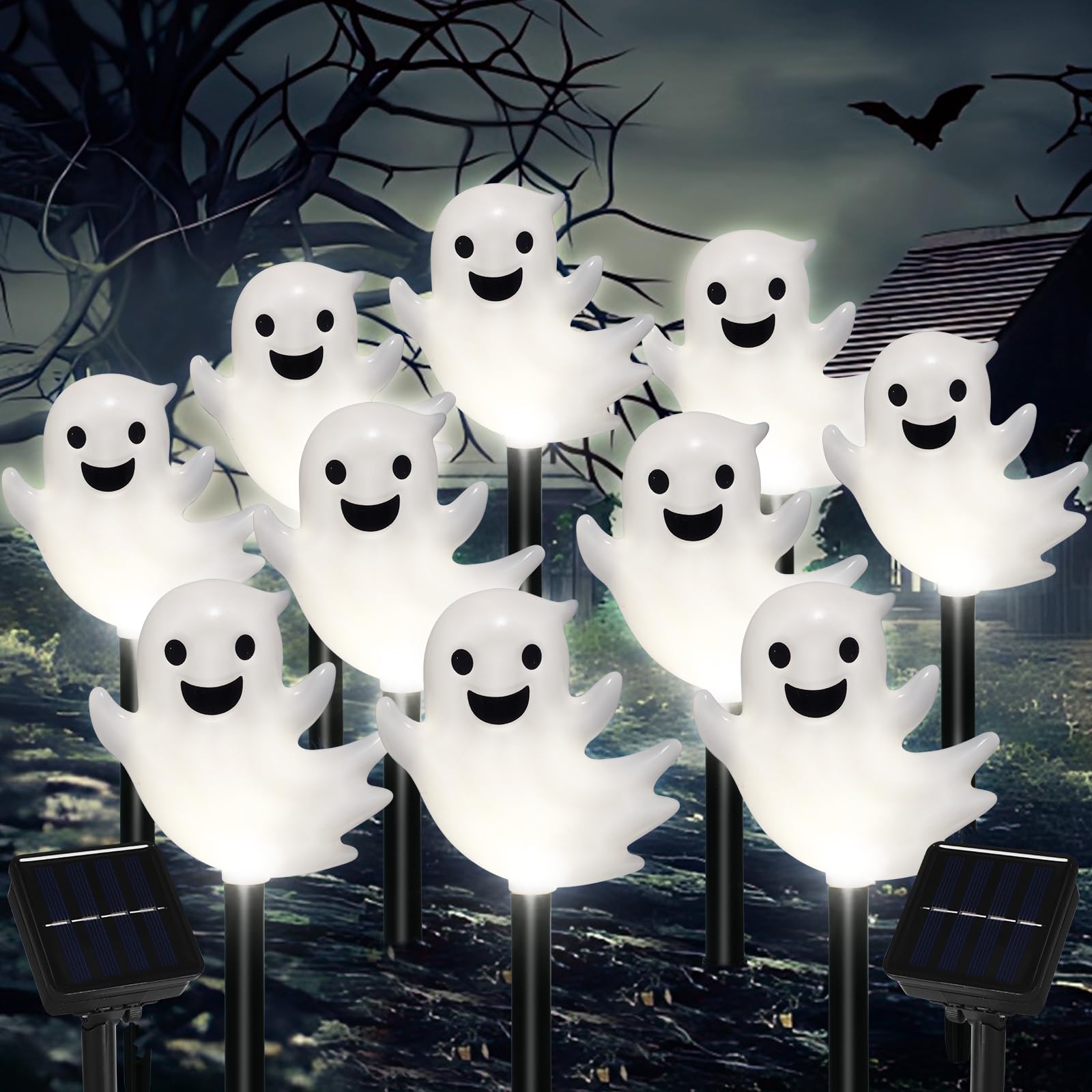 Solar Christmas Pathway Lights (Cool White)