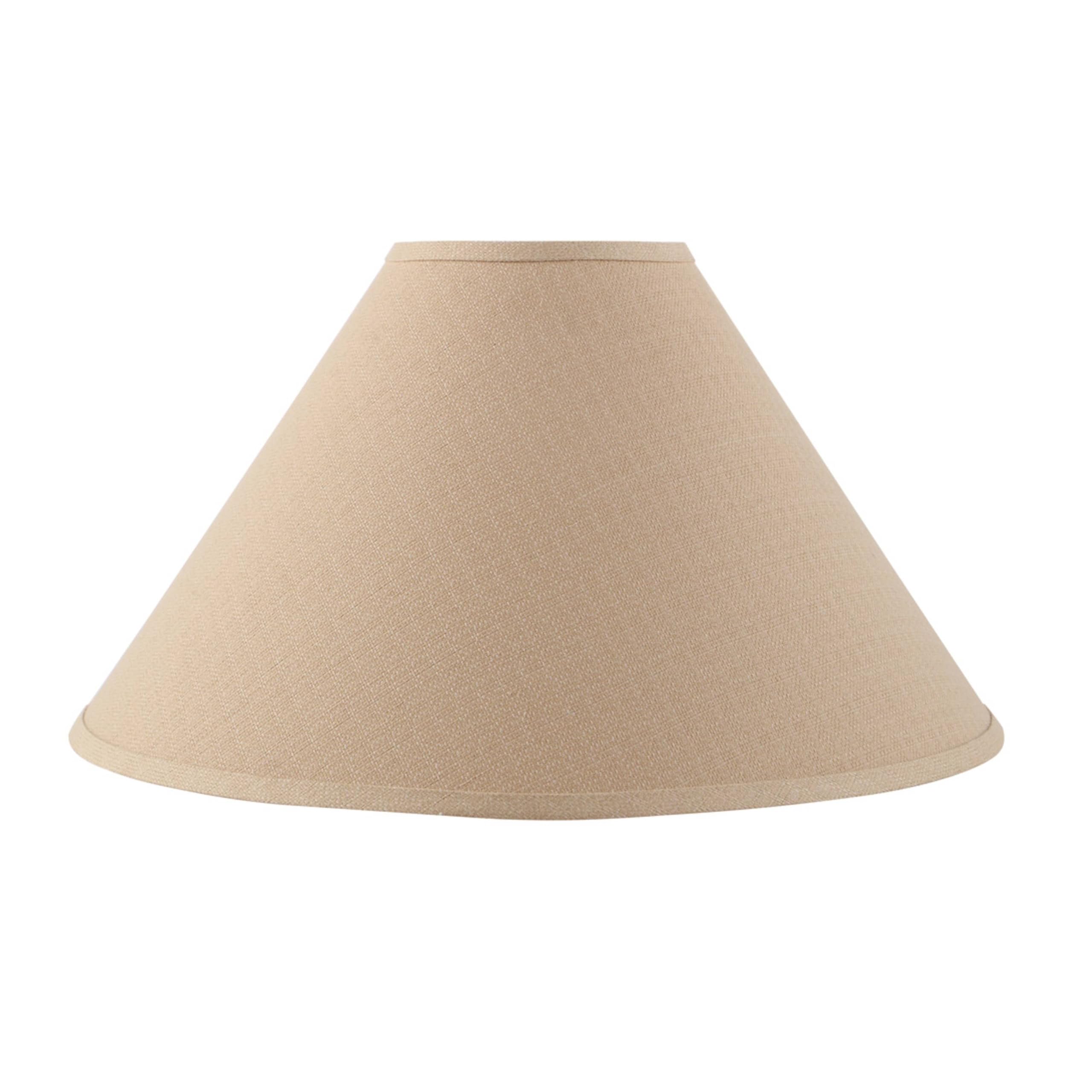 Aspen Creative 32207 Hardback Empire Spider Lamp Shade in Tan  6 Top x 19 Bottom x 12 Slant Height