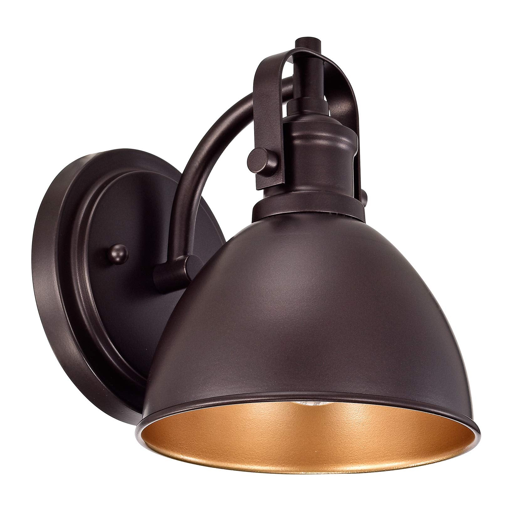 ACLand Oil Rubbed Bronze Gooseneck Wall Sconce, 7.5 Rustic Farmhouse Vanity Light, Barn Light Fixture for Bathroom, Bedroom, Gar