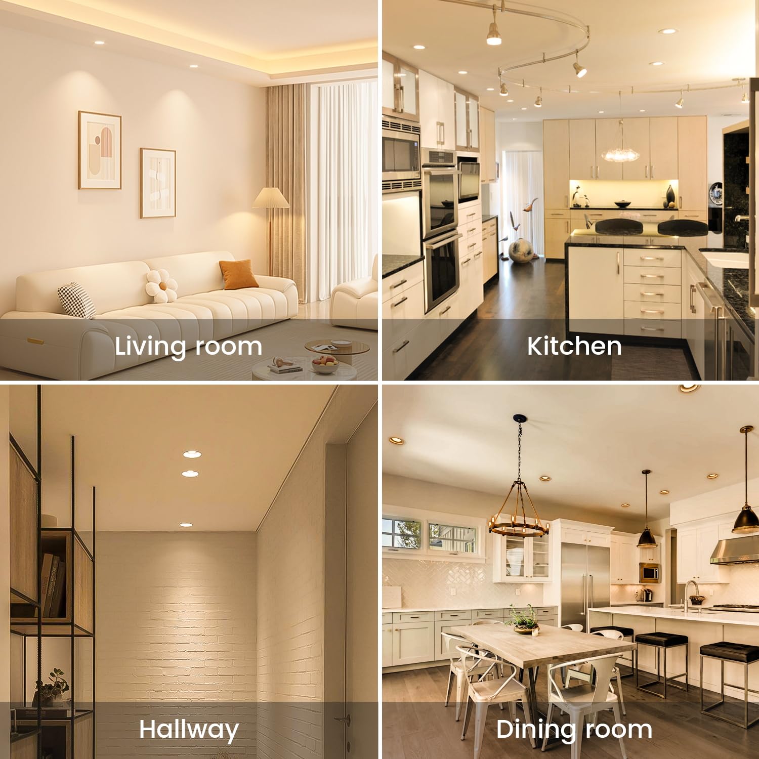 Gu10 Led Light Bulbs, 3000K Warm White, 5W 50W Replacement, 120V, 500Lm, Energy Efficient, Ul Listed, Ideal For Track, Recessed