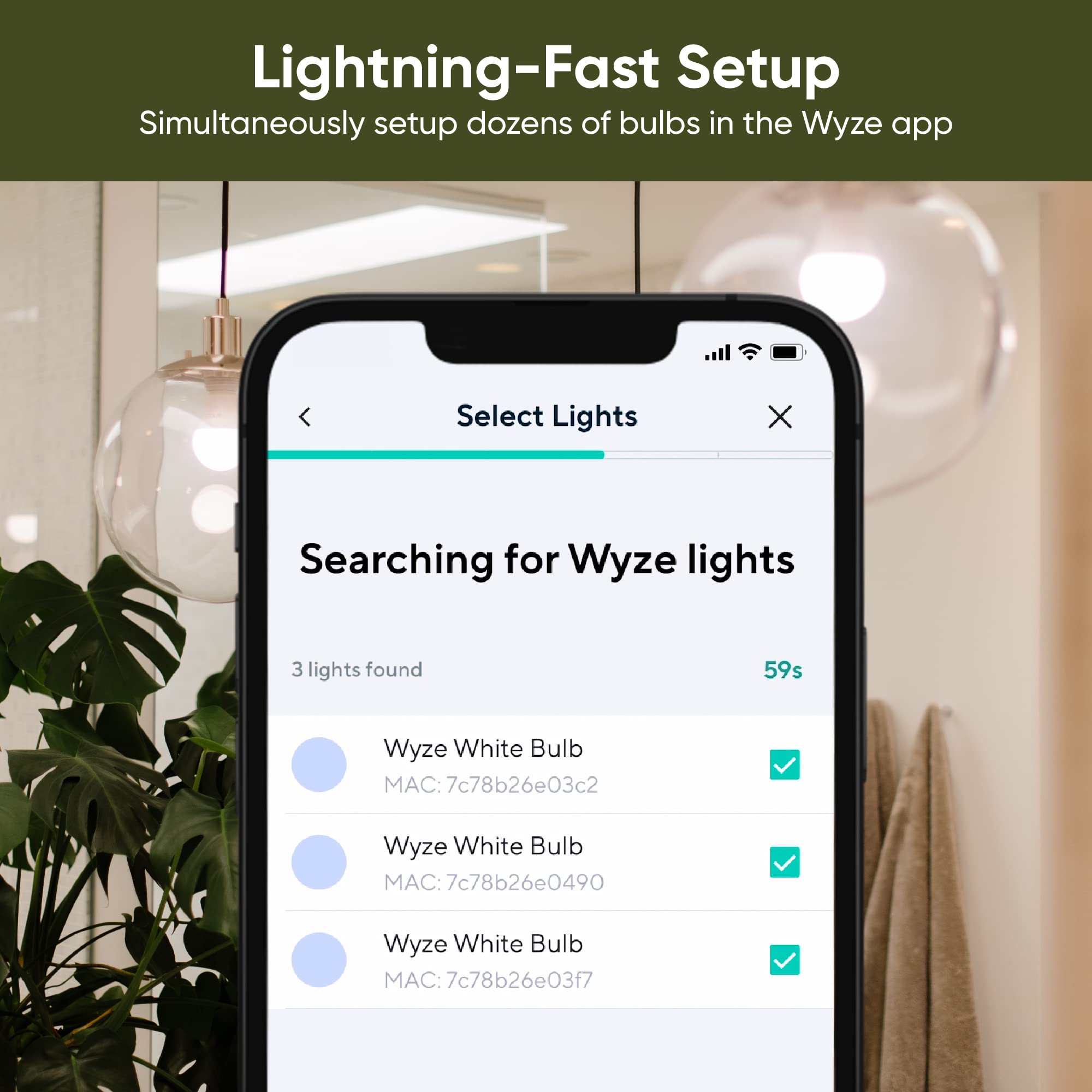 WYZE Bulb Color Smart Bulb, 1100 Lumen WiFi RGB, A19, 4 Pack, Glass, Works with Alexa & Google Assistant