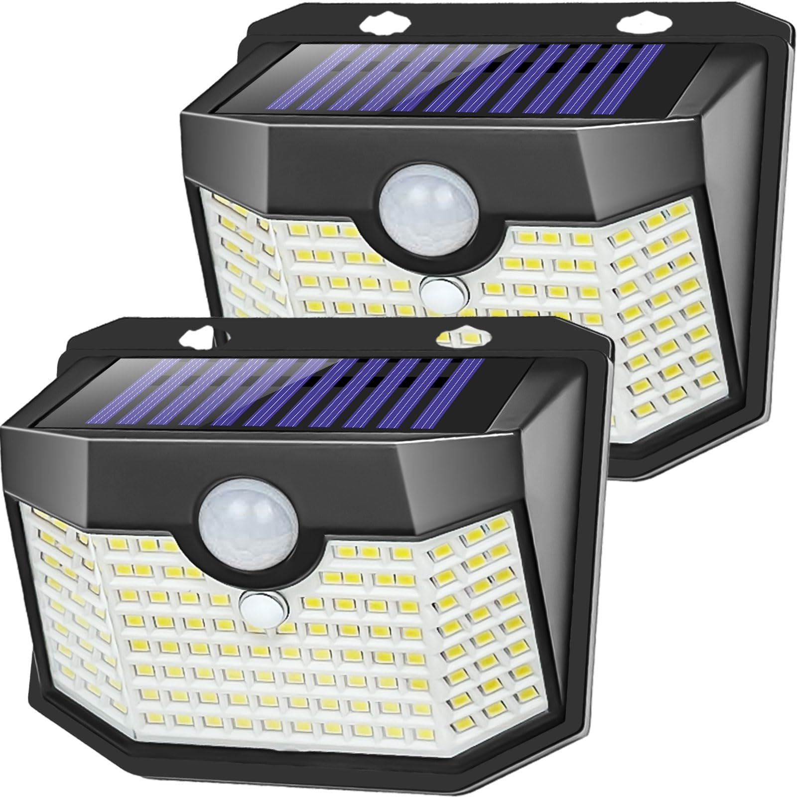 Aootek Motion Sensor Light 2 Packs, Solar Lights Outdoor Waterproof with 3 Lighting Modes Solar Powered Wall Lights Outside for 