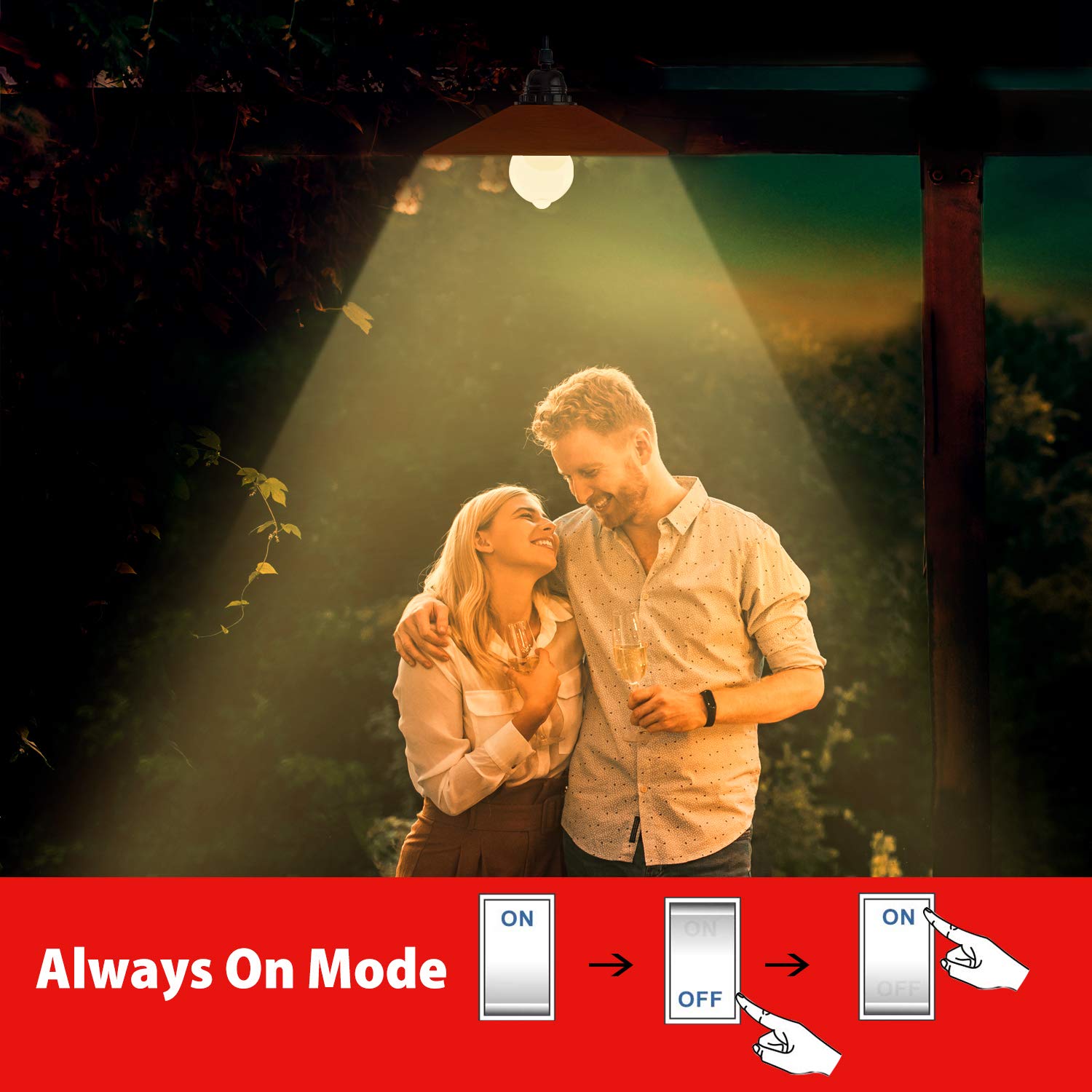 Sengled A19 Motion Sensor Light Bulb, 11W (75W Equivalent), Warm White 3000K, 1200LM, 2 Pack, Indoor/Outdoor, Built-in