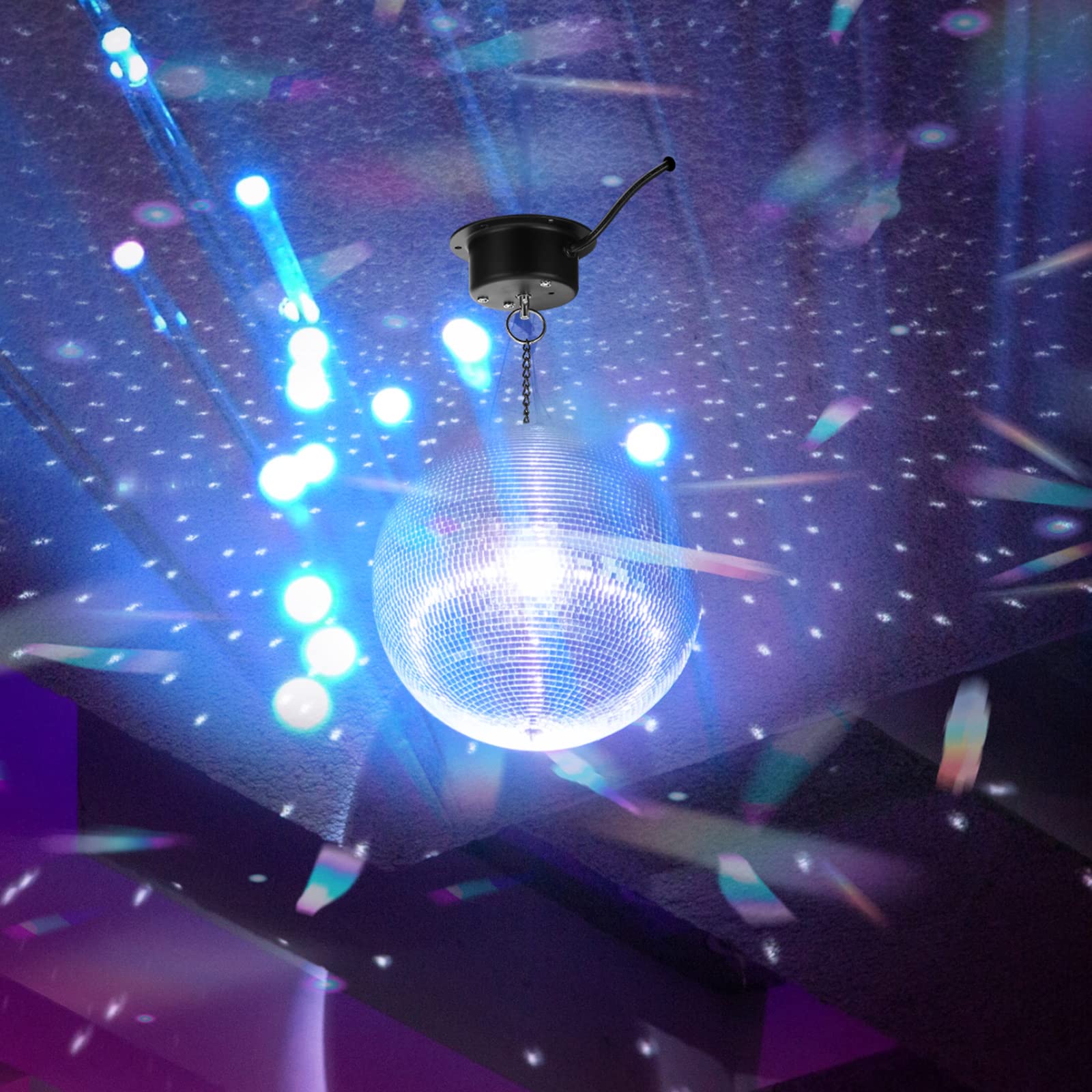 Therwen 3 Pcs Disco Ball Motor Heavy Duty 3Rpm Slow Rotating Mirror Ball Motor Rotator For 12-16'' Under