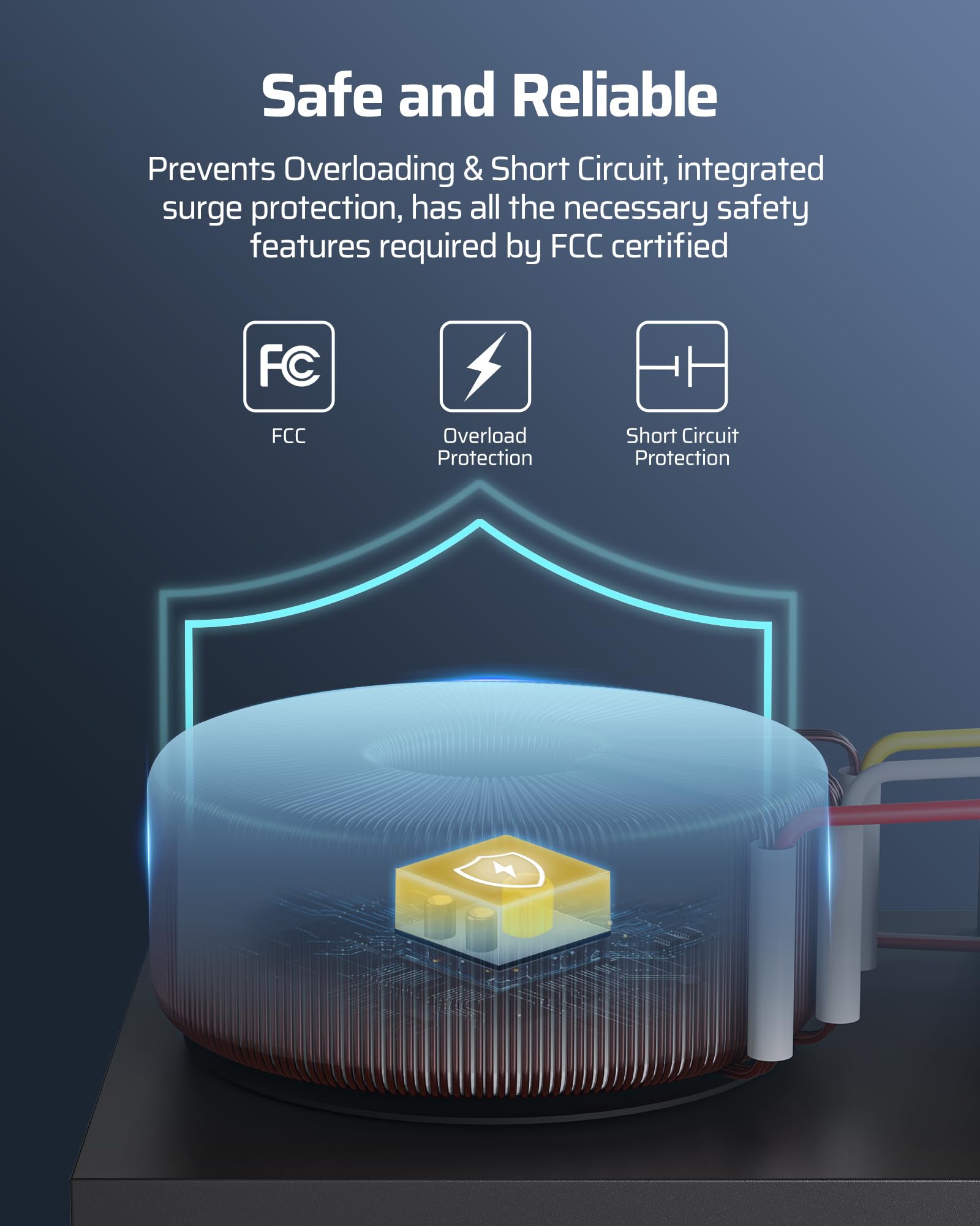 Dewenwils 120W Wi-Fi Low Voltage Transformer, 3 Independent Outputs, 120V Ac To 12V/14V Ac, Low Voltage Landscape Transformer Wi