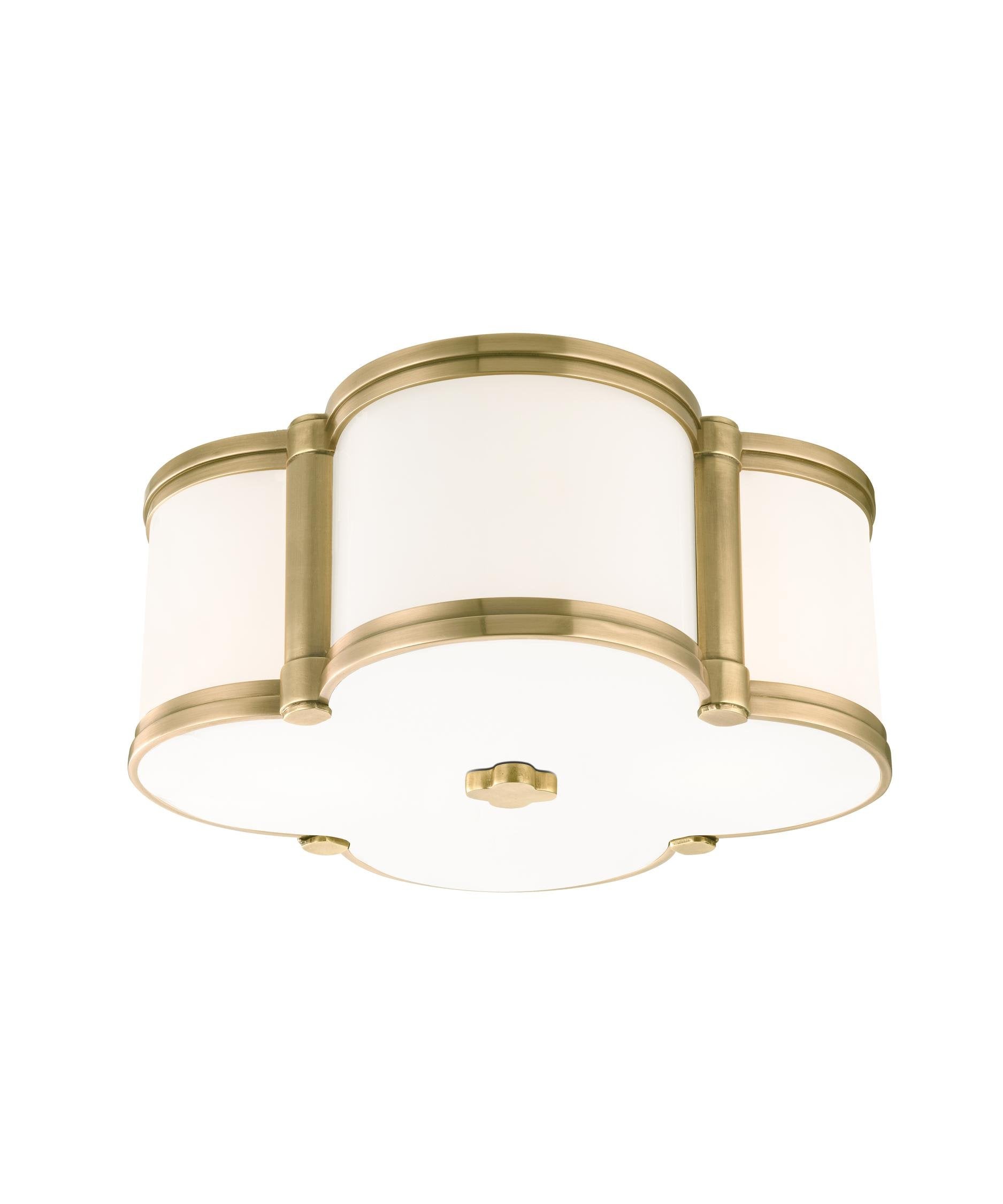 Hudson Valley Lighting 1212-OB Traditional Two Light Flush Mount from Chandler Collection in Bronze/Dark Finish,12