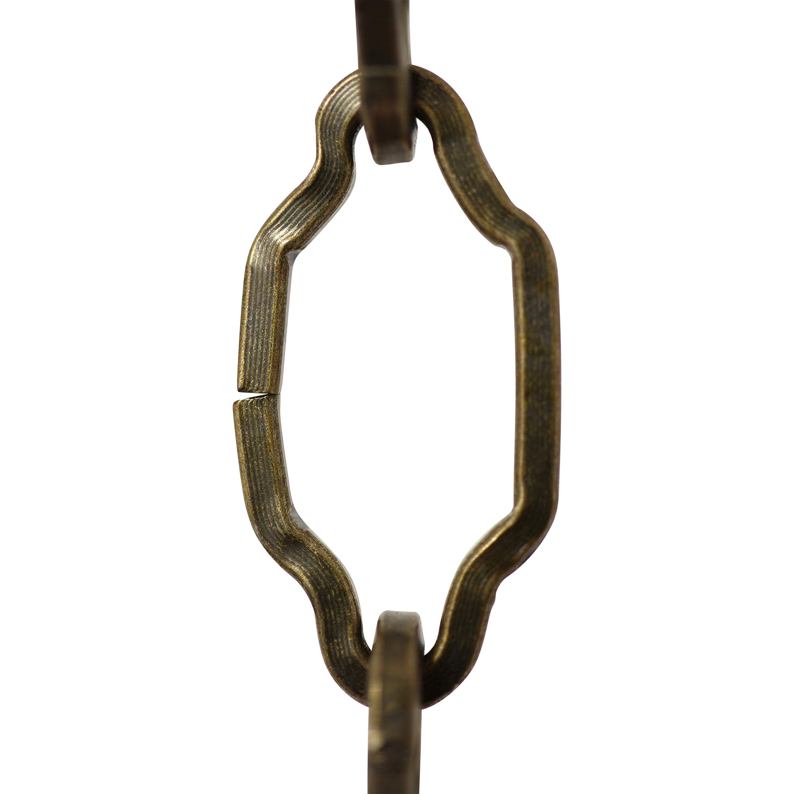 RCH Hardware CH-S57-33-AB-3 Steel Chandelier Chain, Antique Brass (3 Feet)