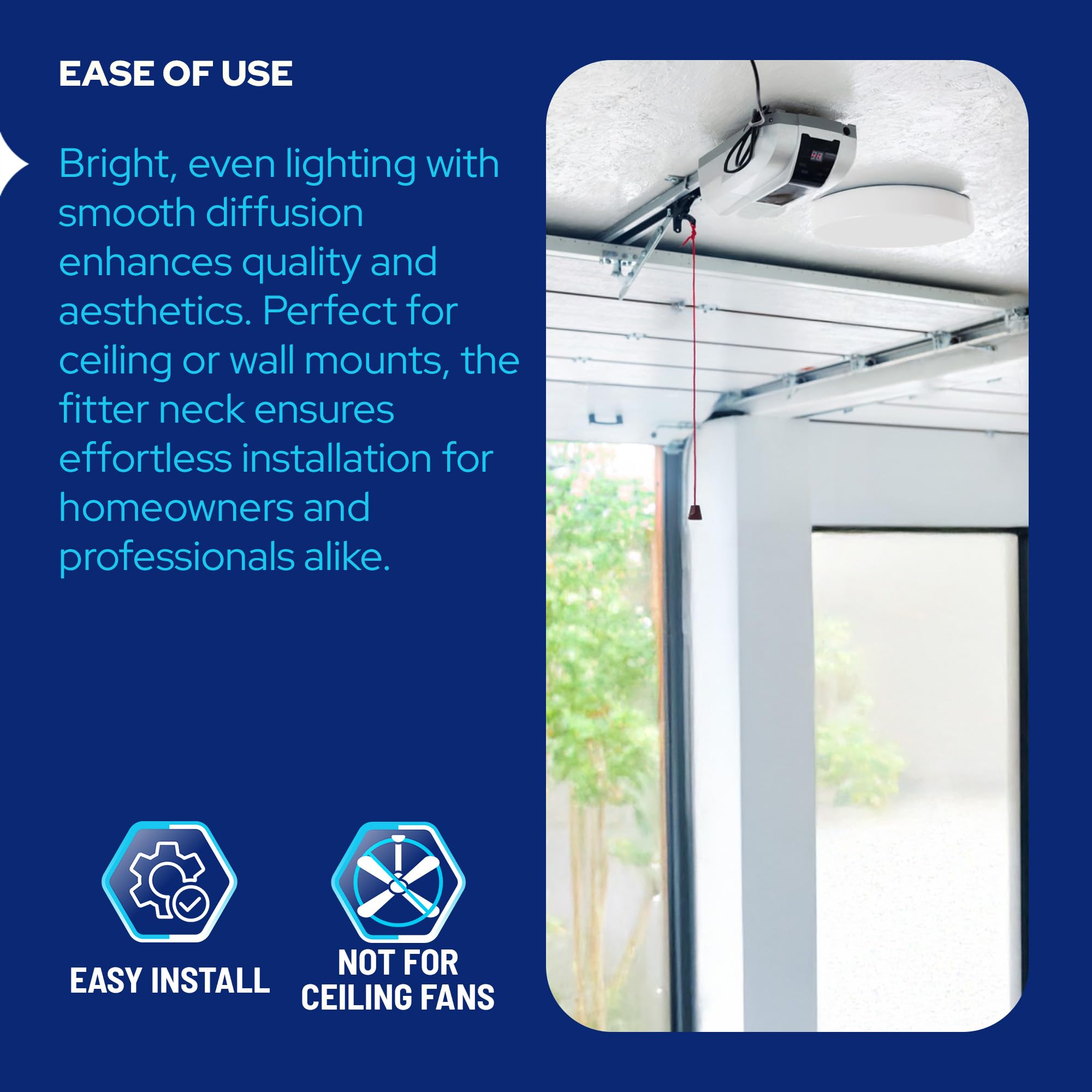 Kastlite 14'' Circline Acrylic Drum Lens | White Lamp Shade Replacement With 12.625'' Od Fitter Neck, 2.75'' Height | Ceiling &