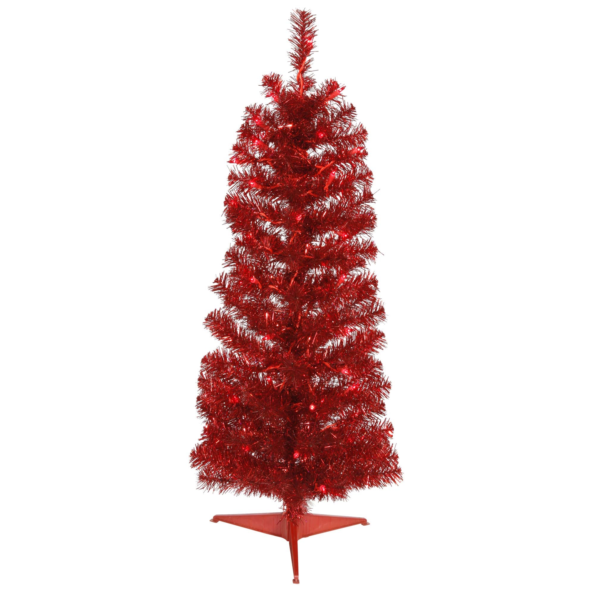 Vickerman 2' X 11'' Red Pencil Tree Dural Led 35Rd - B163325Led