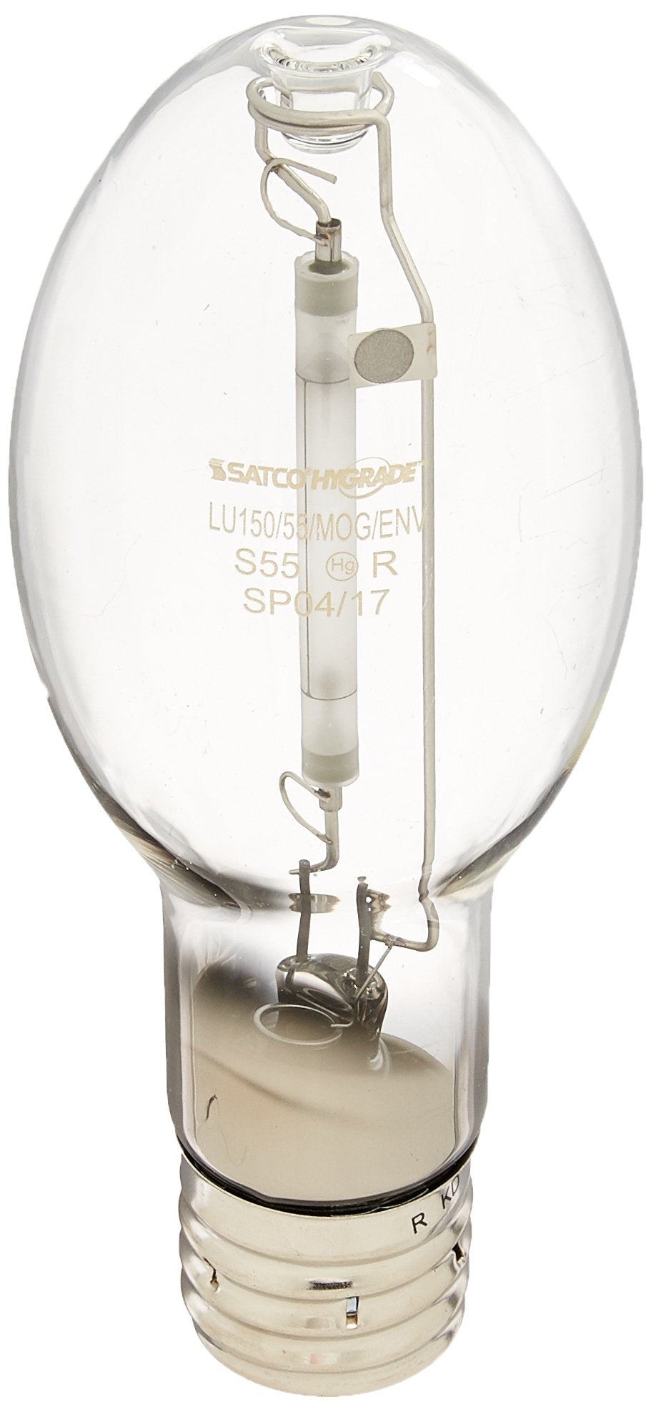 Satco S1932 High Pressure Sodium Lamp, 150W, Clear Glass, Mogul Base, 2100K