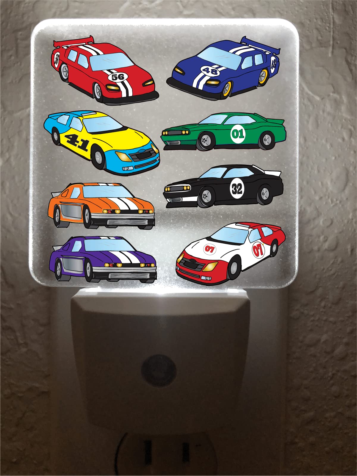 Stock Race Car Led Night Light Racing Cars Nursery Bedroom Wall Decor