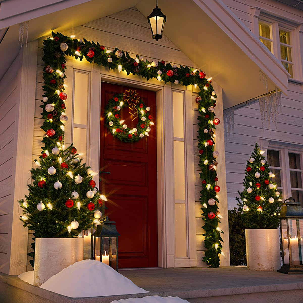 Bort C9 Led Bulbs 50-Pack, Warm White 2700K, E17 Base, Commercial Grade Christmas Lights