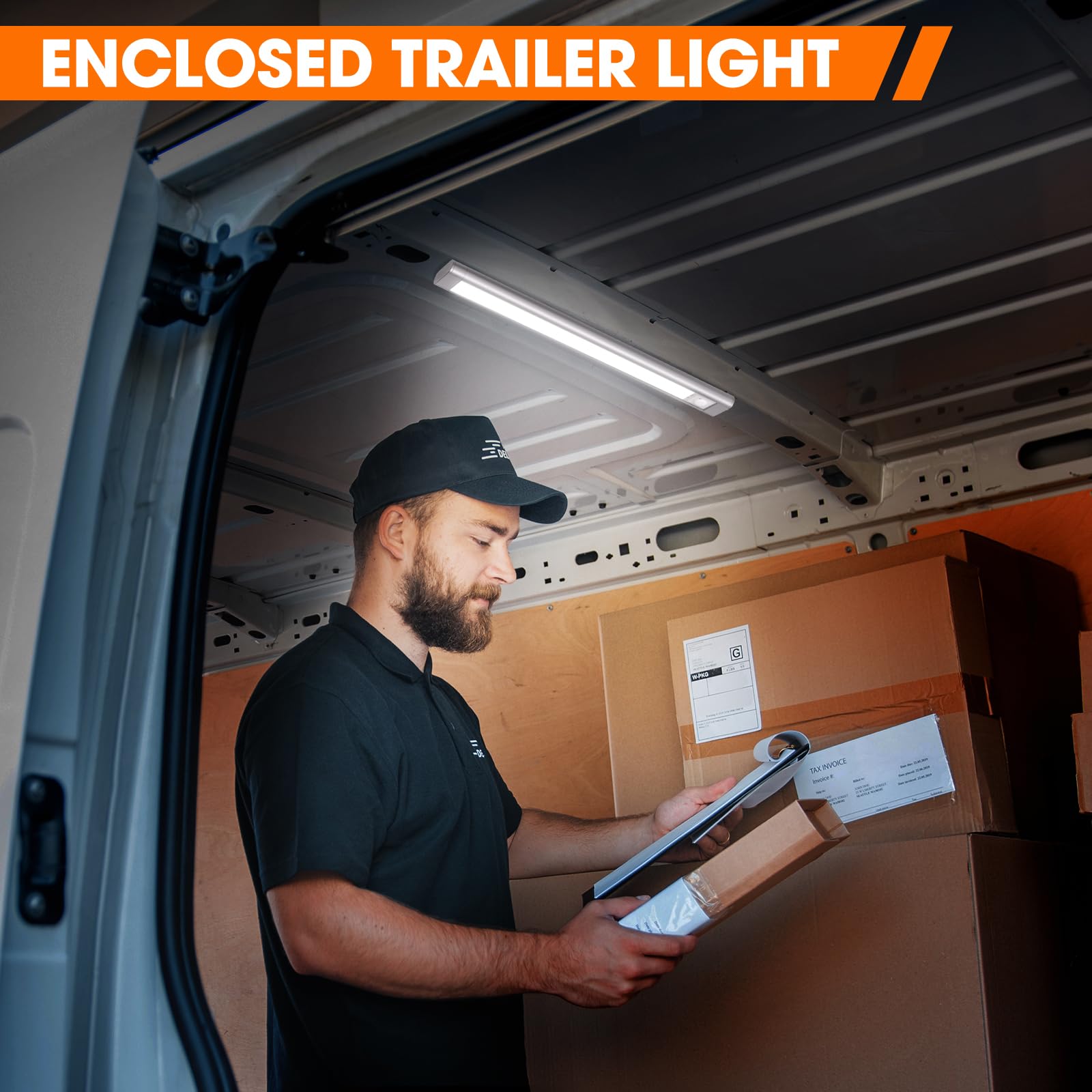 12 Volt Led Lights  Enclosed Trailer Light  Rv Interior Lighting  4000K String Lights For Trailer  Truck  Van  Rv(2Pack  Silver)