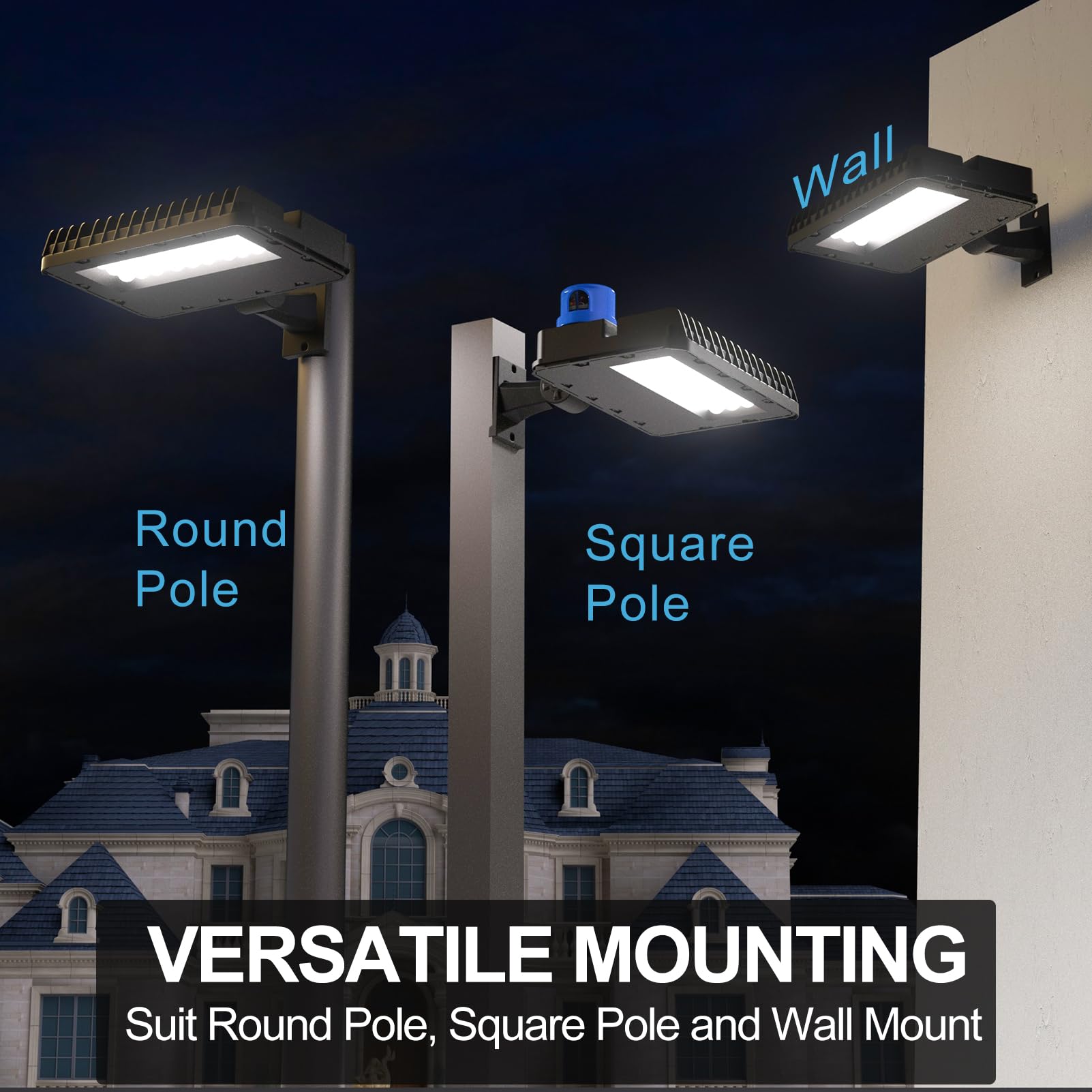 Lightdot 120W Led Parking Lot Lighting 16800Lm (Eqv 400W Hm/Hps) 5000K Parking Lot Lights With Photocell  Etl Listed Led Pole Light Outdoor Street Light With Arm Mount- 6Pack