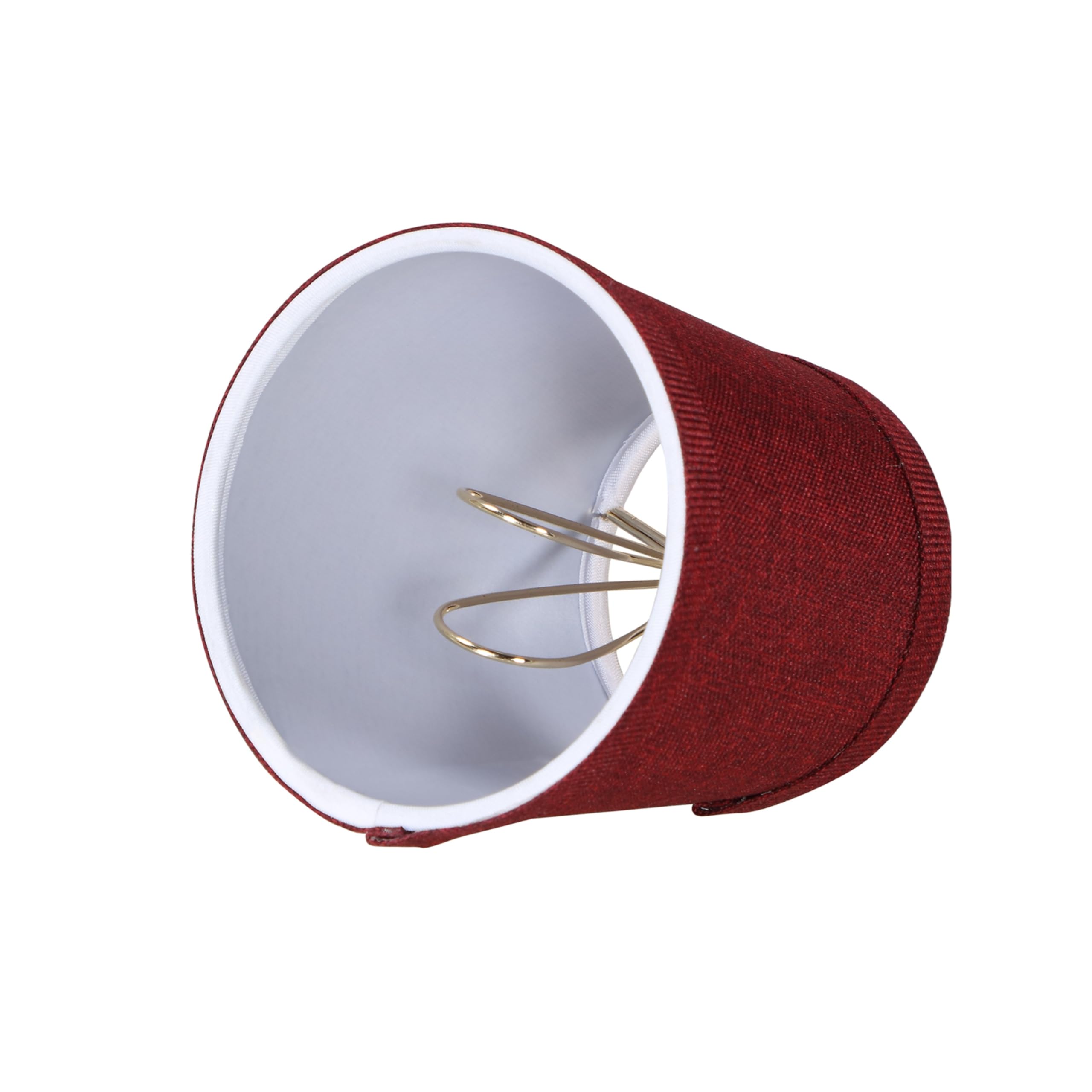 Aspen Creative 51012-2, Empire Clip-On Chandelier Lamp Shade, Burgundy, 3&quot; Top X 4&quot; Bottom X 4&quot; Slant Height, Set Of 2