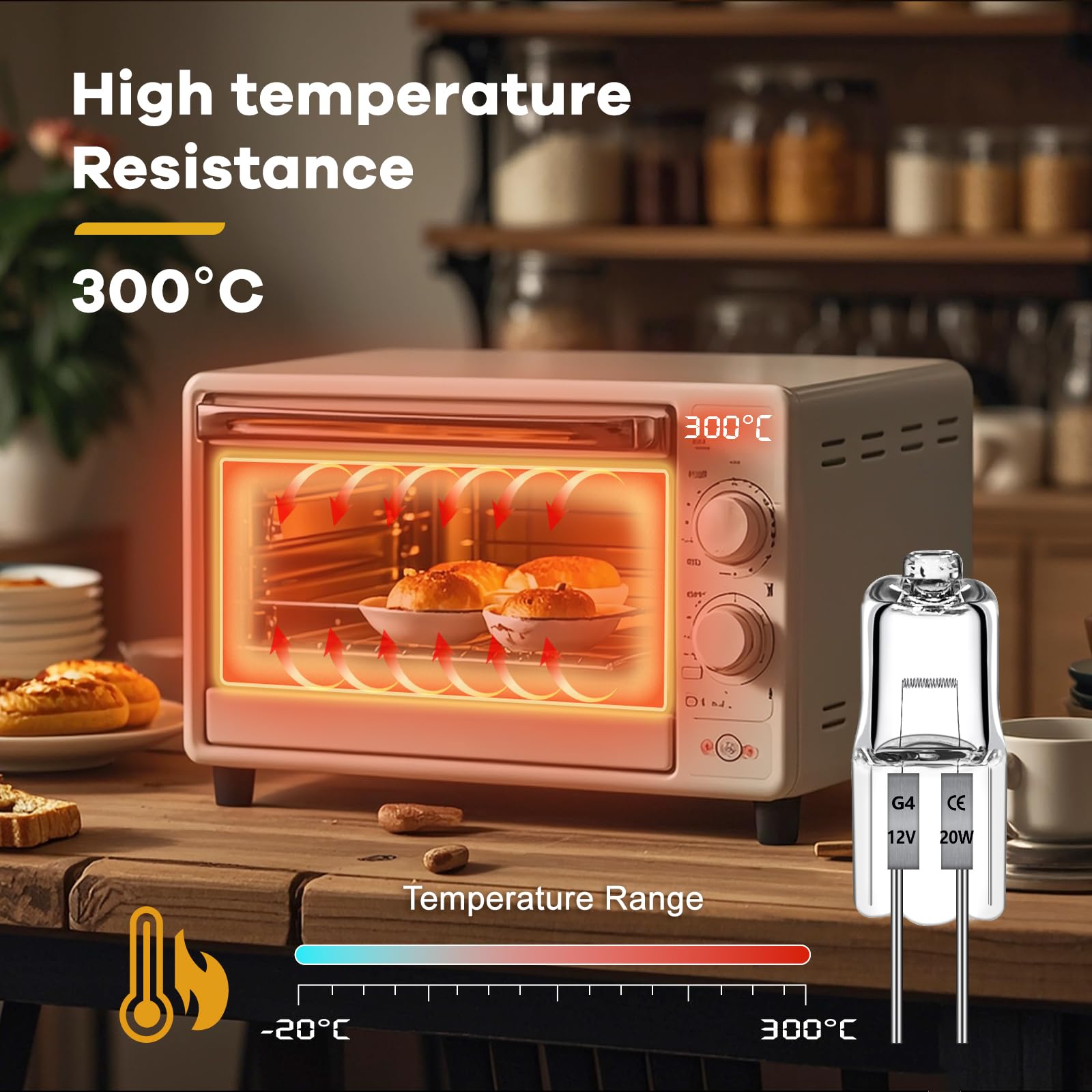 Blakapoo G4 Bulb,12V 20W Halogen Light Bulbs 2 Pin G4 Light Bulbs Replacement For Under Cabinet Puck Light,Chandeliers, Accent L