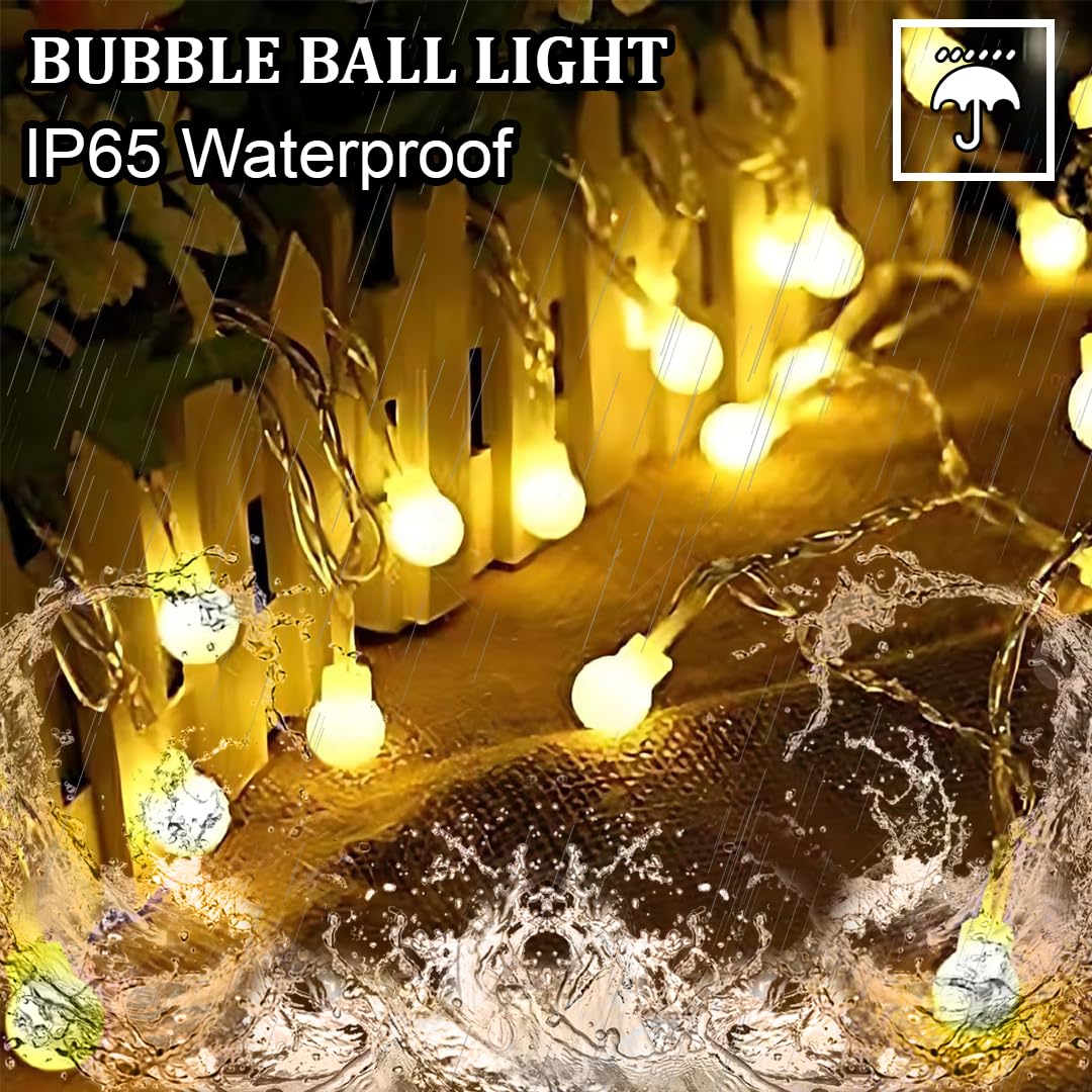 fizzytech Plastic Bubble Ball String Lights Of Home Decoration Diwali Light For Party Birthday Diwali Christmas Navratri Valenti