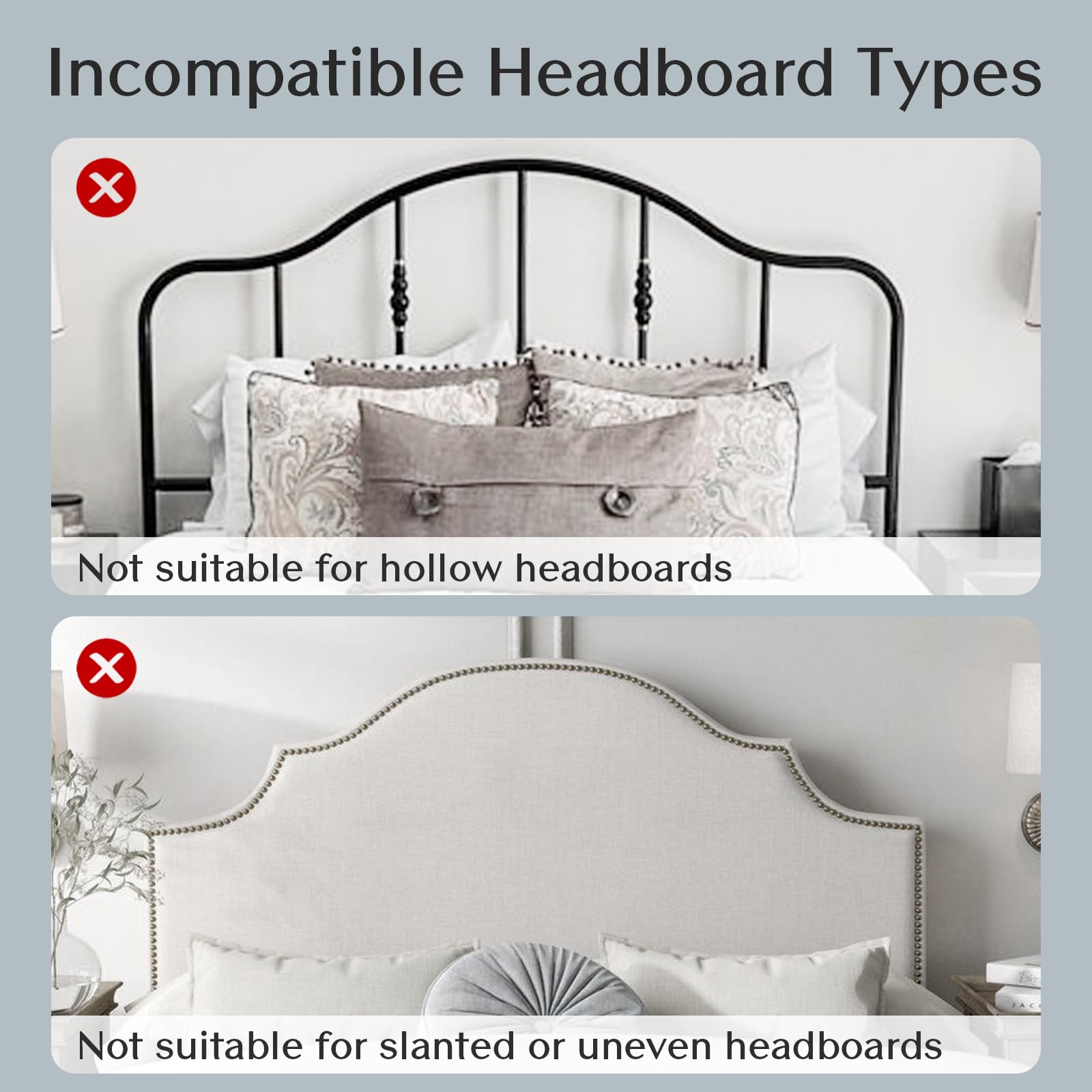 Solfres Innovative Design Headboard Reading Light. No Drilling Golden Book Light For Bedtime Reading. Dimmable Led Book Reading