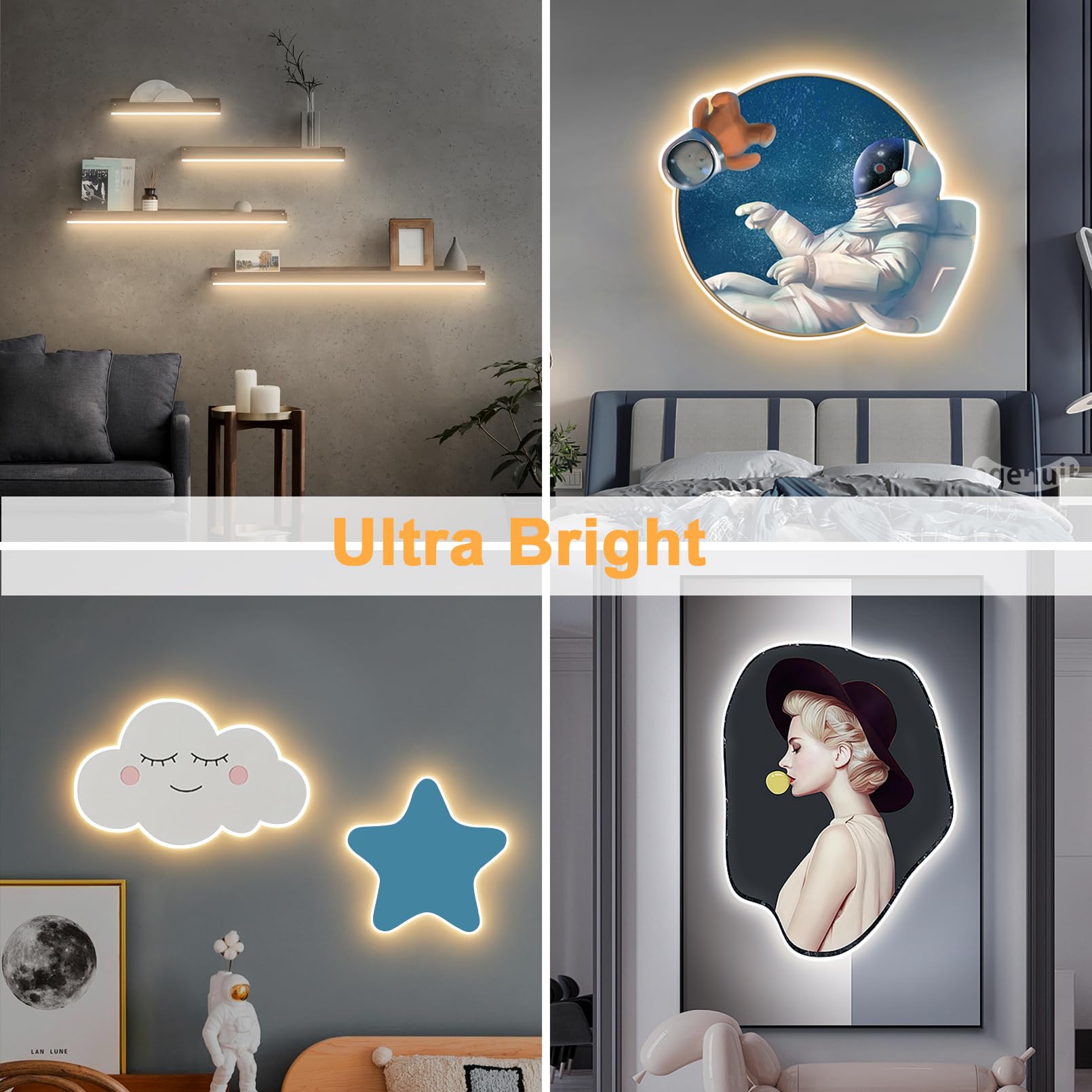 Lamomo LED Strip Lights 32.8Ft Tunable White Silicone Neon Rope Lights, Dimmable 3000K-6000K, Waterproof for Bedroom Home Decor