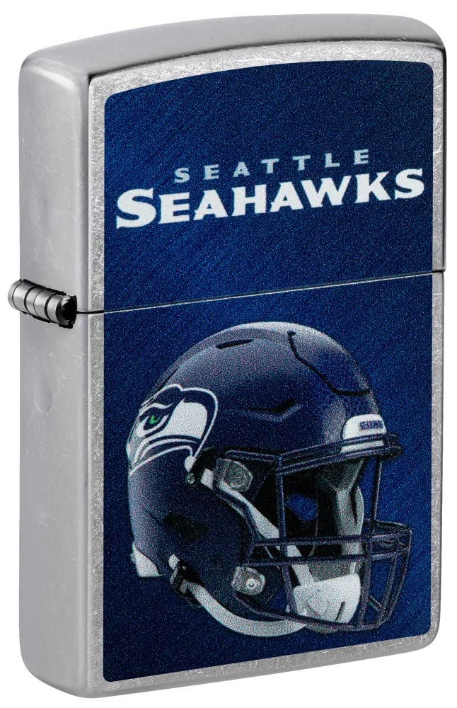 Zippo Nfl Seattle Seahawks Helmet Street Chrome Pocket Lighter