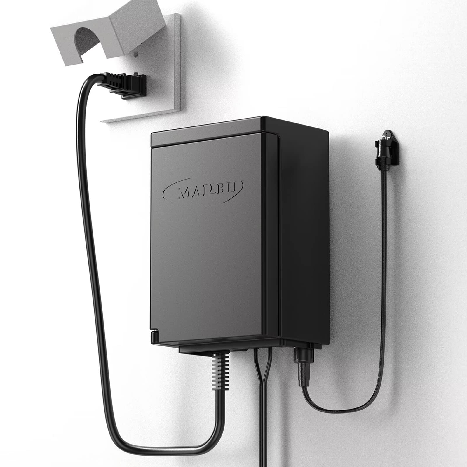 Low Voltage Transformer 120 watt Malibu Outdoor Transformer Output 12V AC for Landscape Lighting and Outdoor Lighting Black