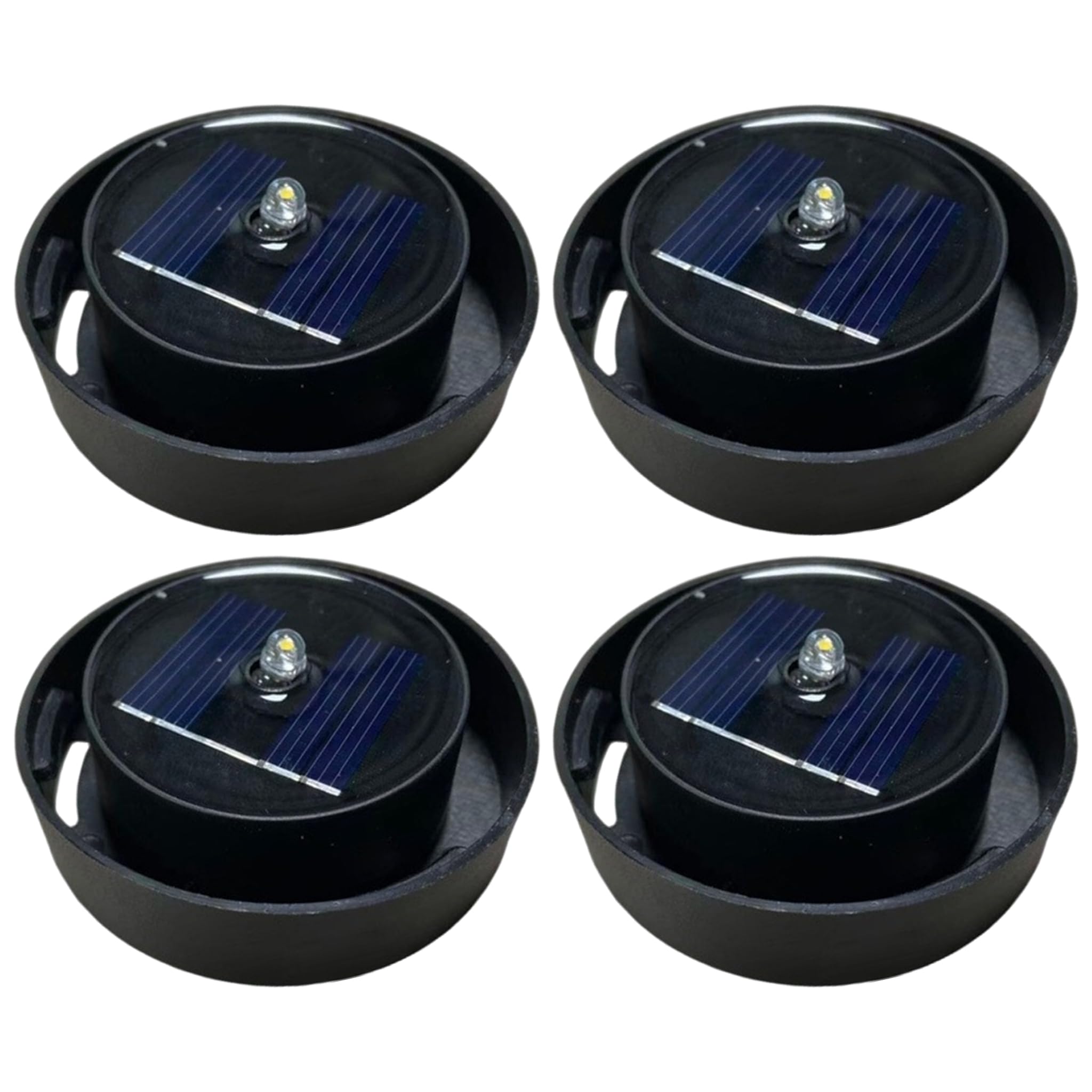 Tsawntd Replacement Solar Light for Lantern, 4PCS Solar Light Replacement Parts LED Battery Box with Switch for Lantern & Garden