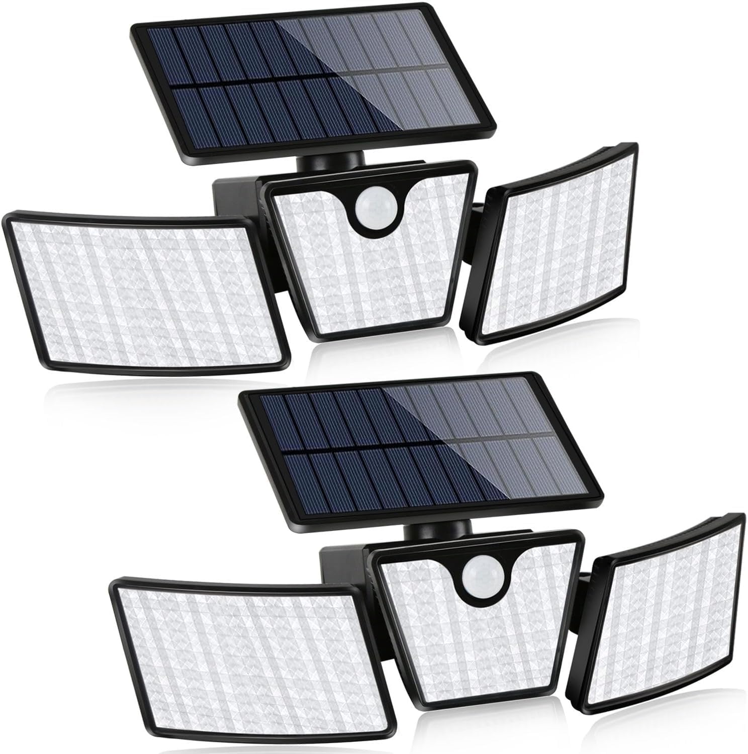 Yujeny Outdoor Solar Light,360 Rotation Adjustable Led Motion Sensor Light (2P)