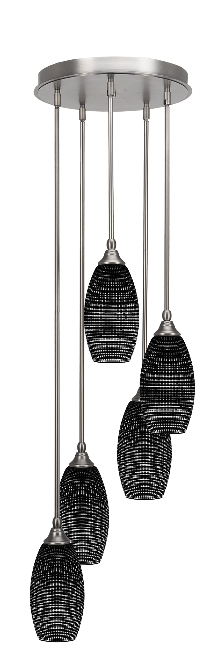 Empire 5 Light Cluster Pendalier in Brushed Nickel Finish (2145-BN-4049)