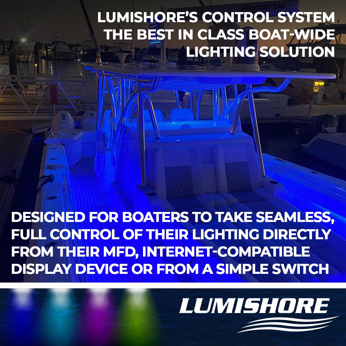 Lumishore Eos I-Connect Hub, Use To Connect Smx154 Eos Or Tix404 Eos Underwater Boat Lights, 60-0321
