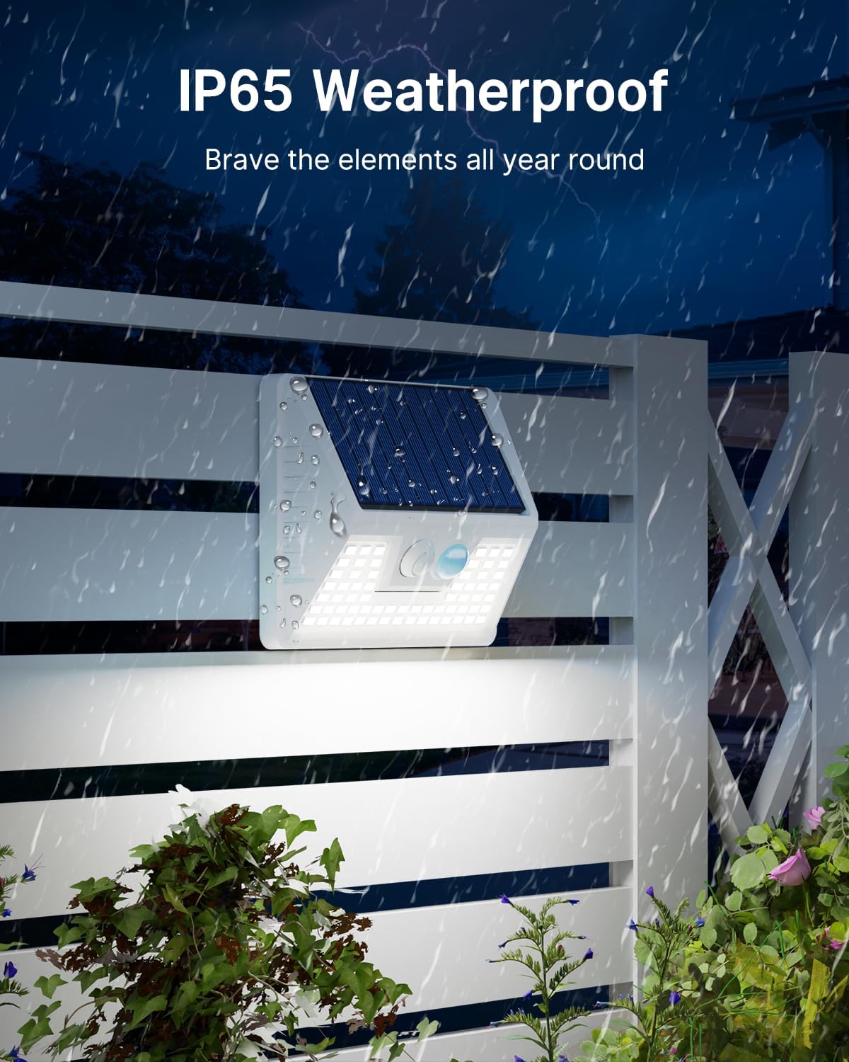 vighep Solar Lights Outdoor Motion Sensor 12 Pack Cool White LED Waterproof for Wall Yard Garden - Model YHM03A