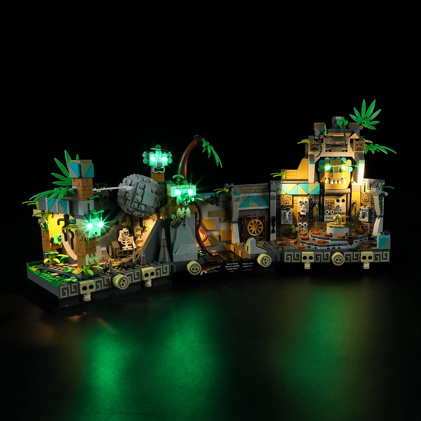 LIGHTAILING LED Lighting Kit for 77015 Temple of The Golden Idol - Compatible with Building Blocks Model - Golden Color