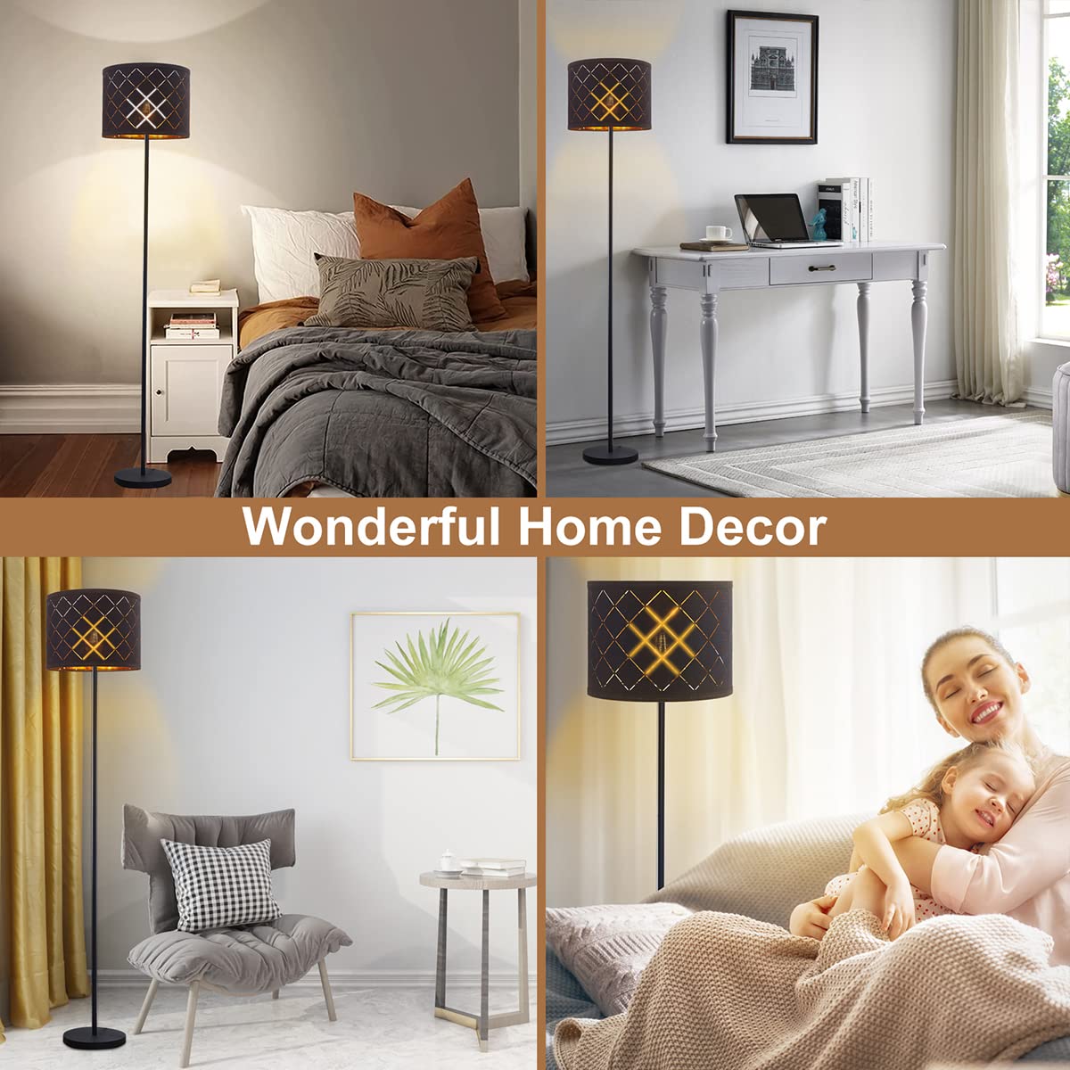 Luvkczc Black Linen Lampshade For Table/Floor Lamp, 12.7&quot; X 12.7&quot; X