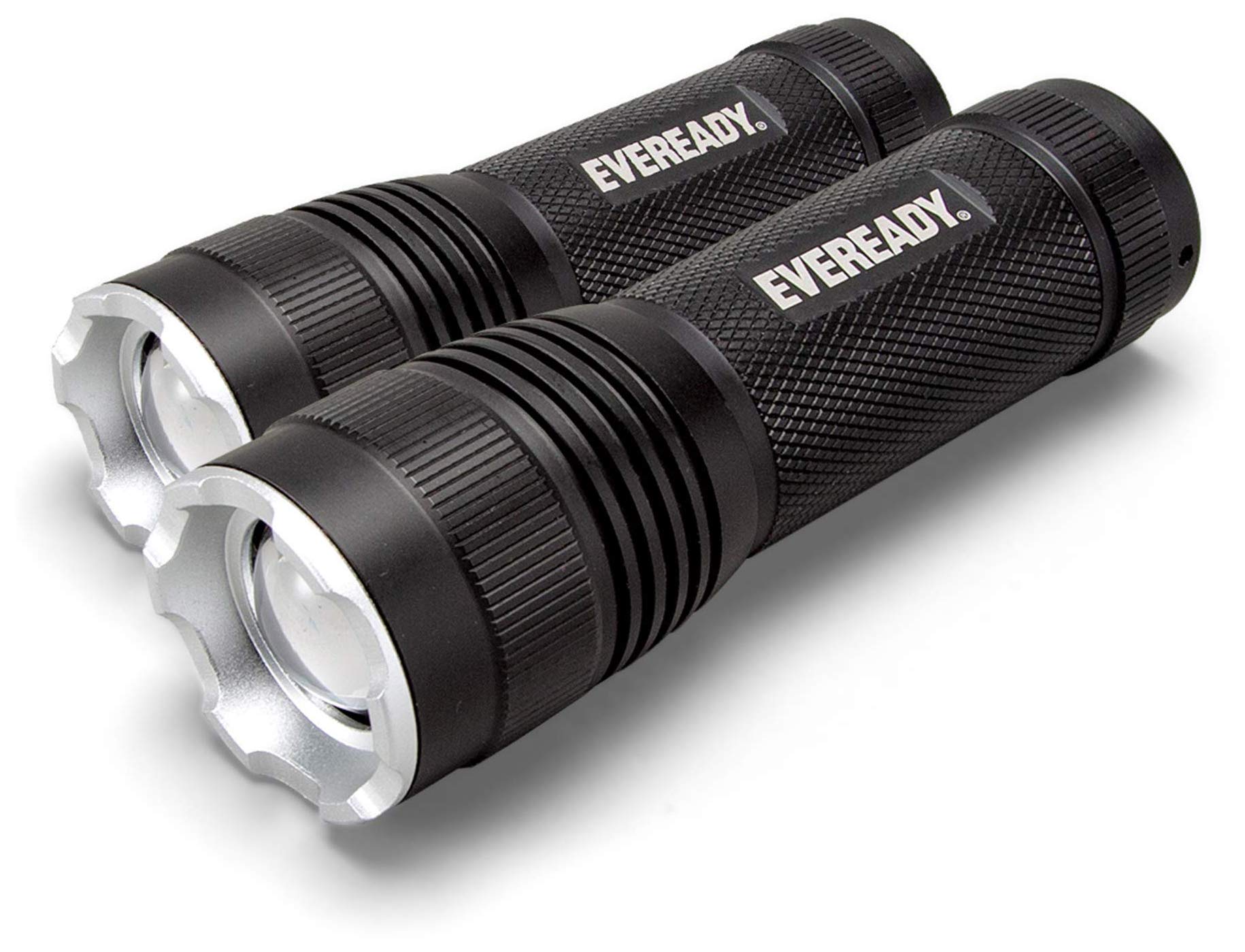 Eveready Led Tactical Flashlight, Ipx4 Water Resistant Edc Flashlight, Super Bright High Lumens, Zoomable, 3 Light Modes, Heavy