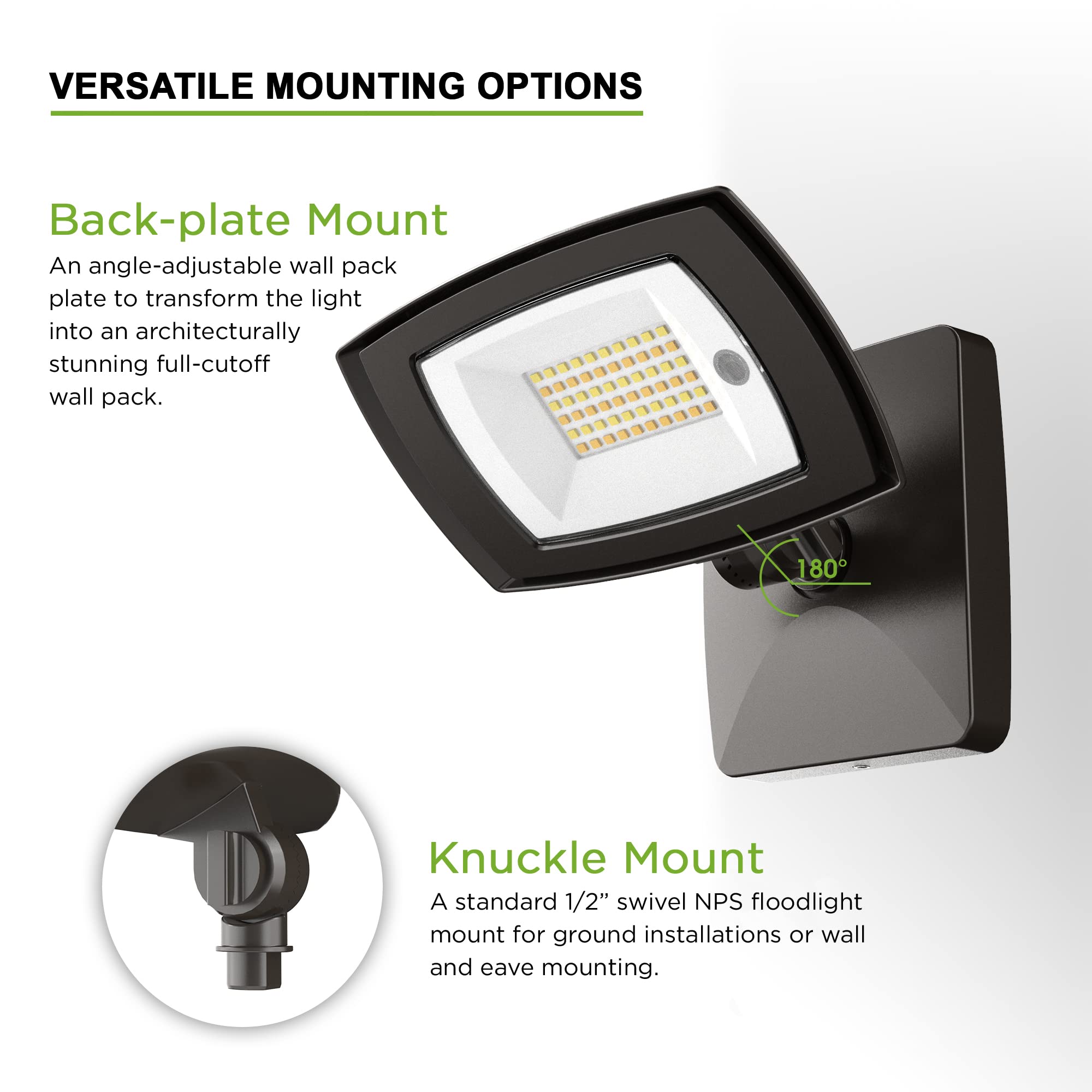 TIERONE 28W LED Flood Light - 5 CCT Tunable, Remote Control, Dark Bronze, 3200LM, IP65 Waterproof, 2 Pack, UL Listed