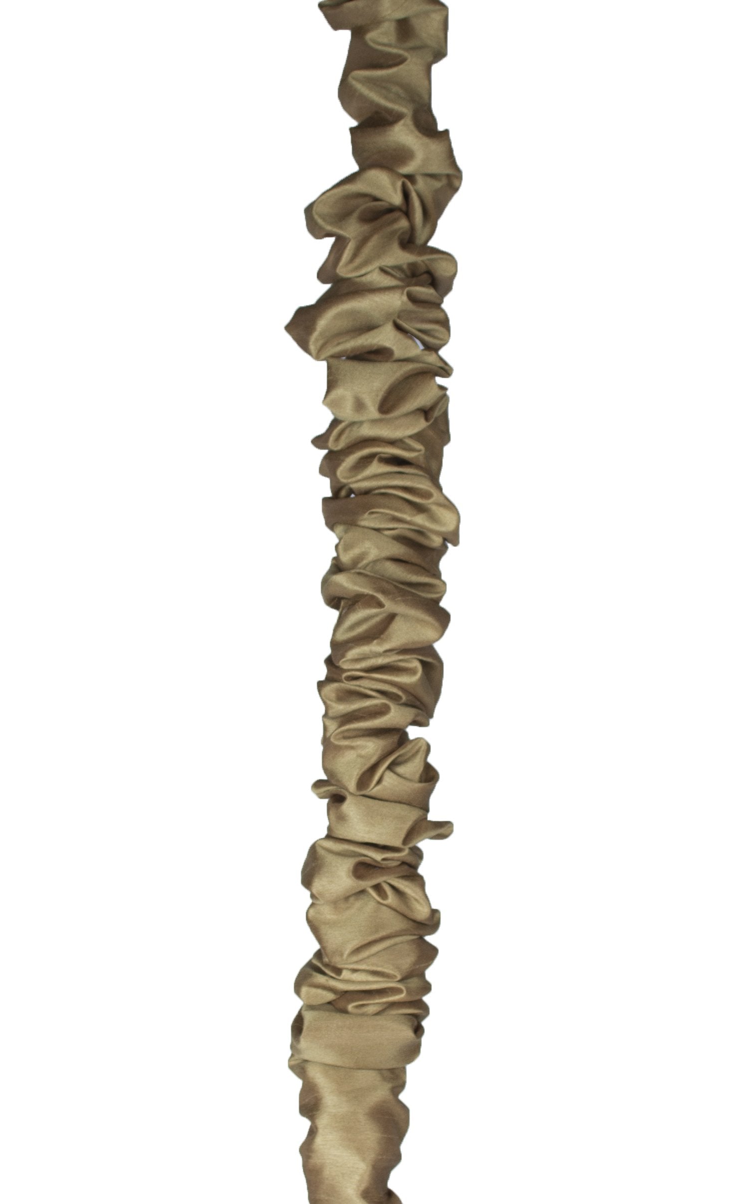 Urbanest Chandelier Chain Cord Cover, 9 Feet, Gold Faux Silk