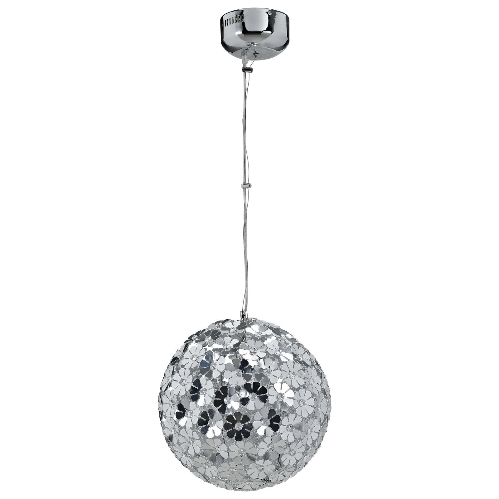 LexMod EEI-316 Fleur Pendant Light, Silver