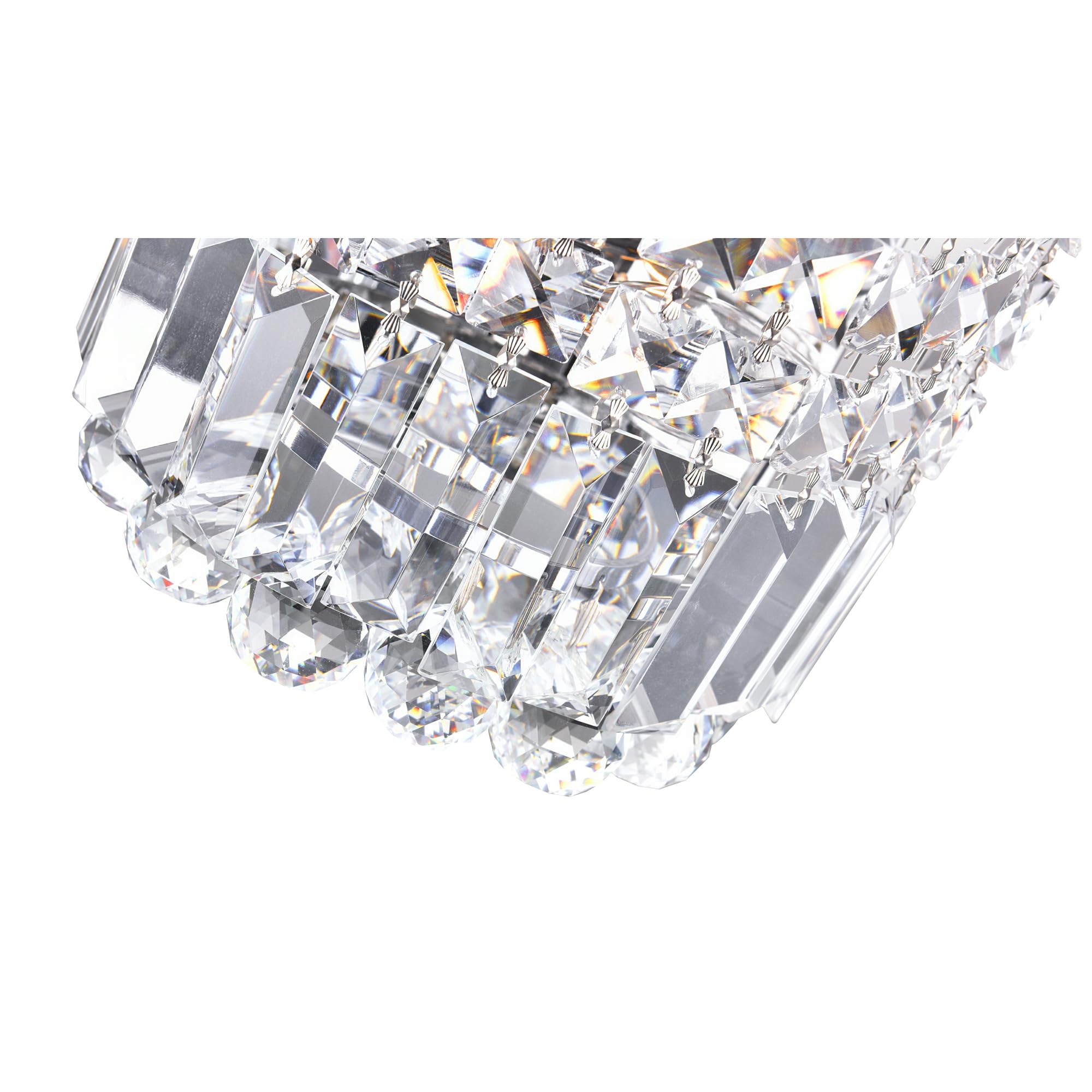 Cwi Lighting Colosseum 4-Light Chrome Bathroom Sconce - Modern Metal Fixture