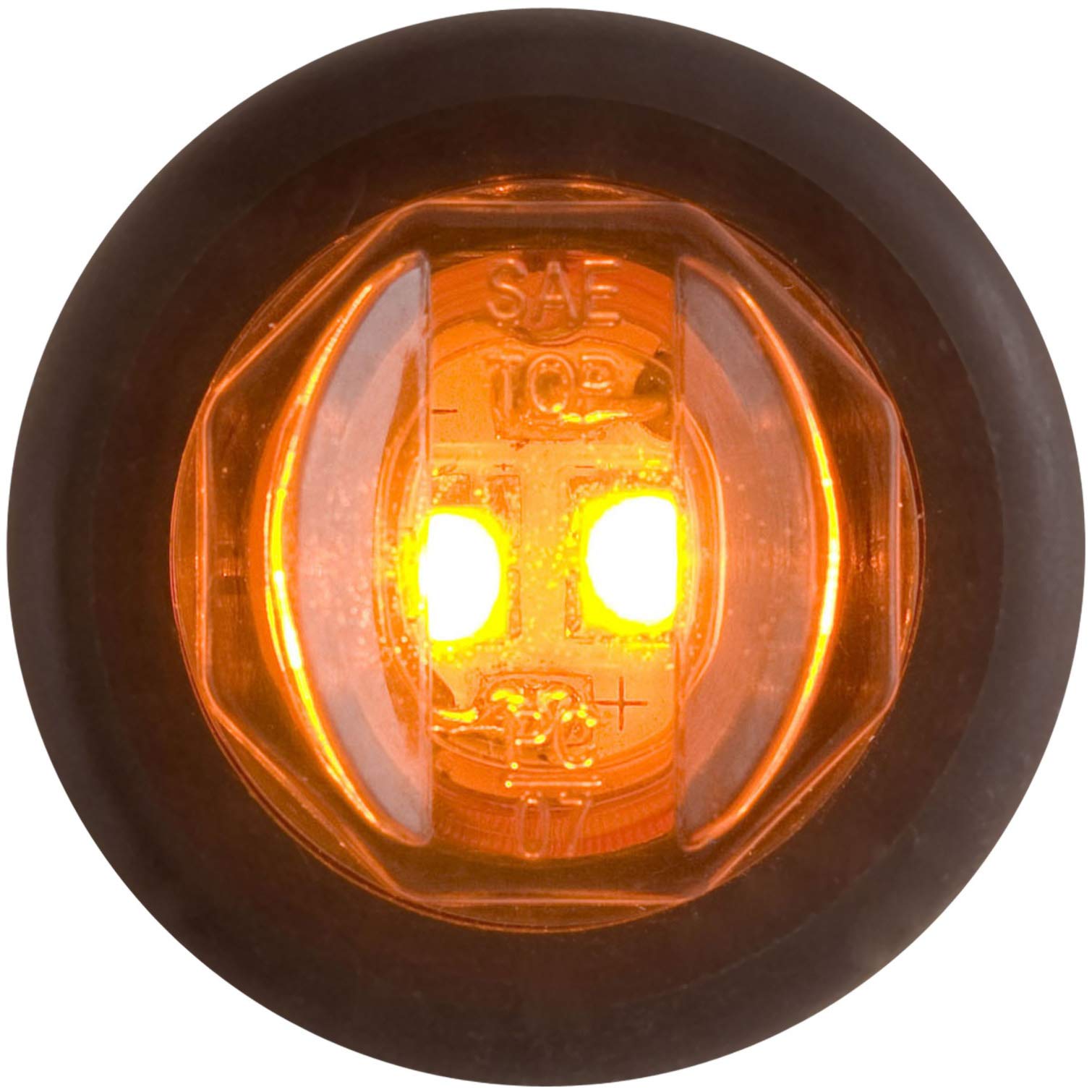 Led Uni-Light W/Grommet;Amber