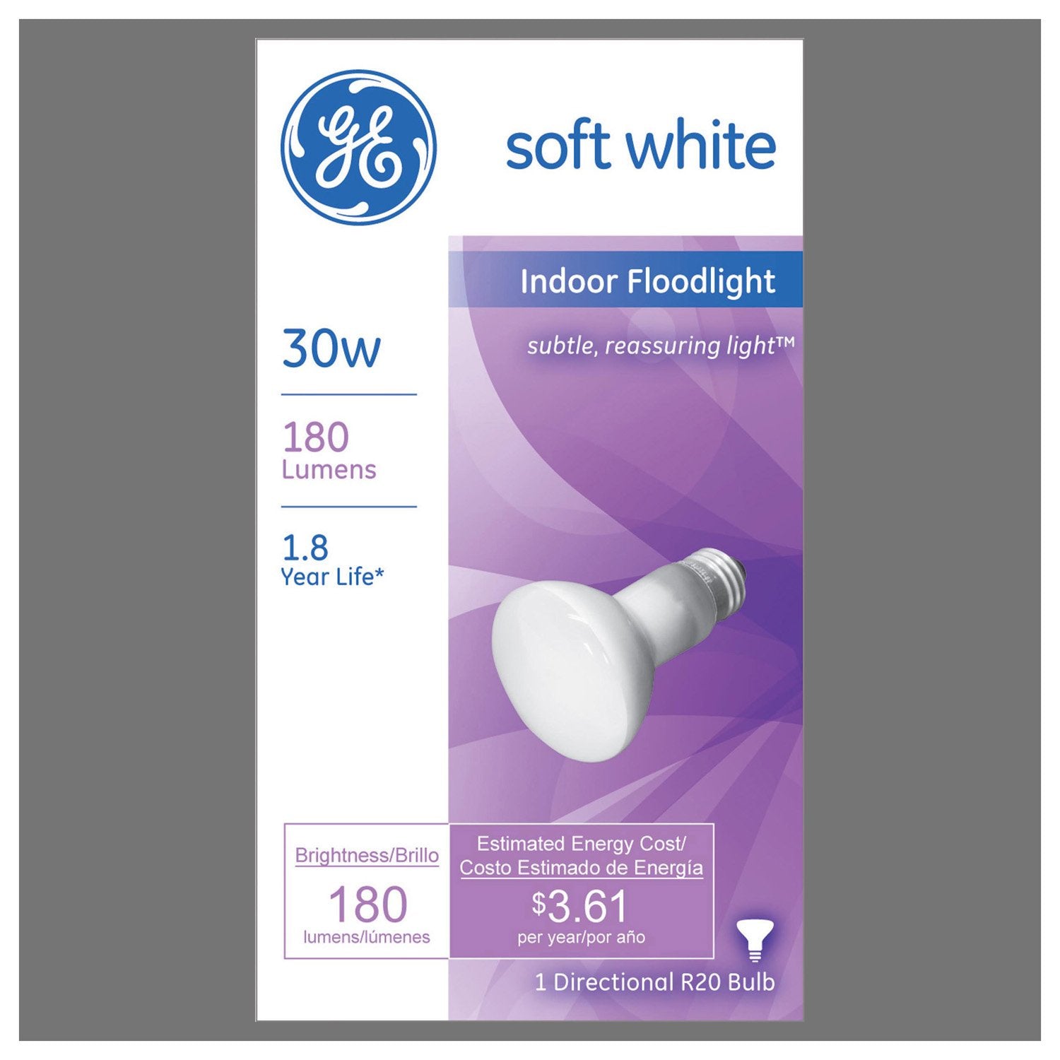 GE Lighting 14891 30 Watt Soft Whtie Indoor Spotlight Bulb