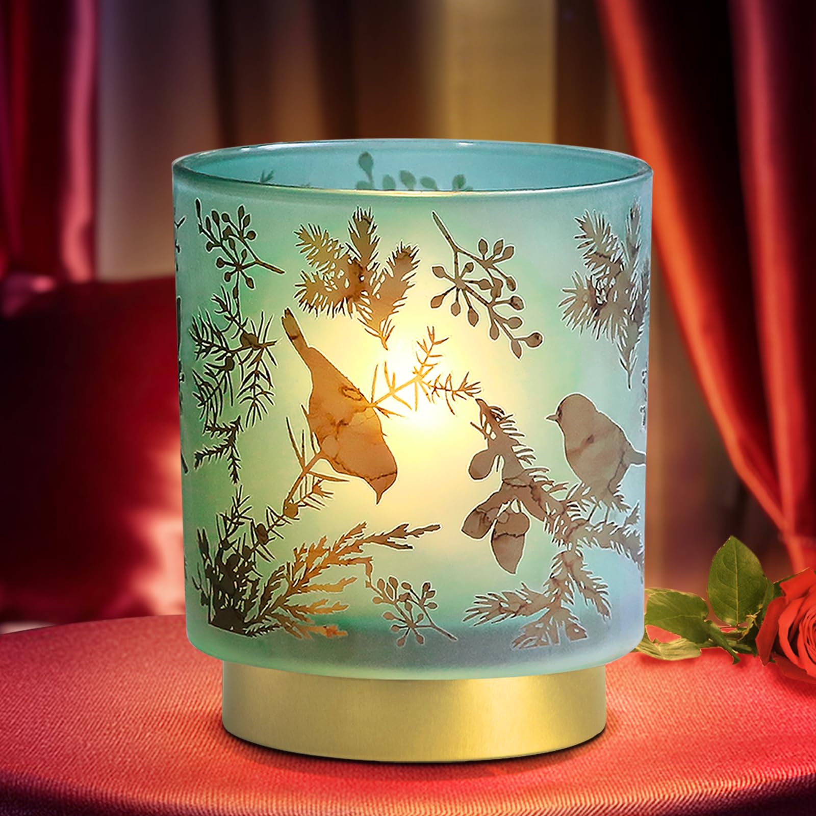 Mj Premier 7'' Battery Operated Cordless Table Lamp - Emergency Decorative Bird Accent Lamp