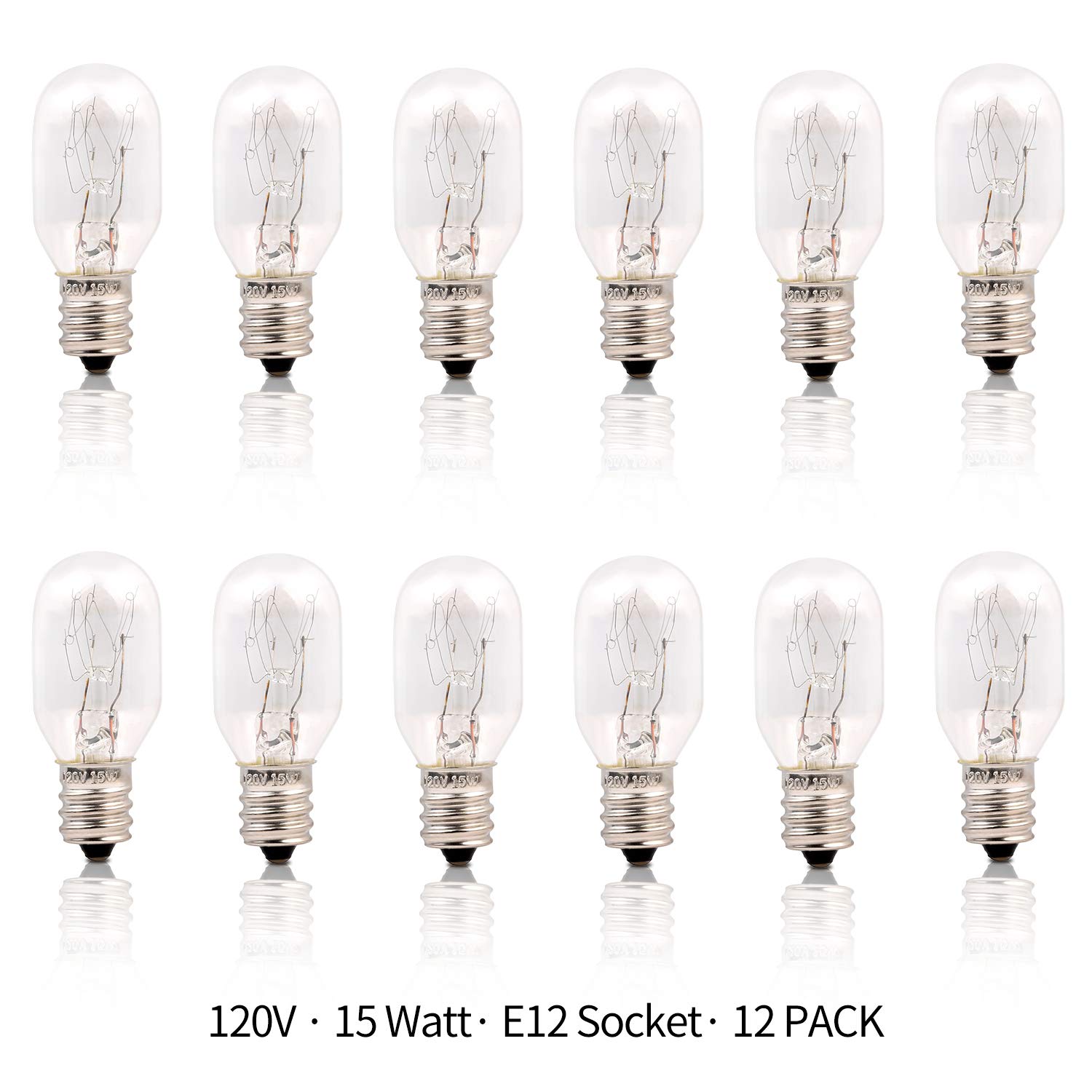 Betus E12 Socket Bulb 15 Watt Dimmable Warm White - Pack of 12