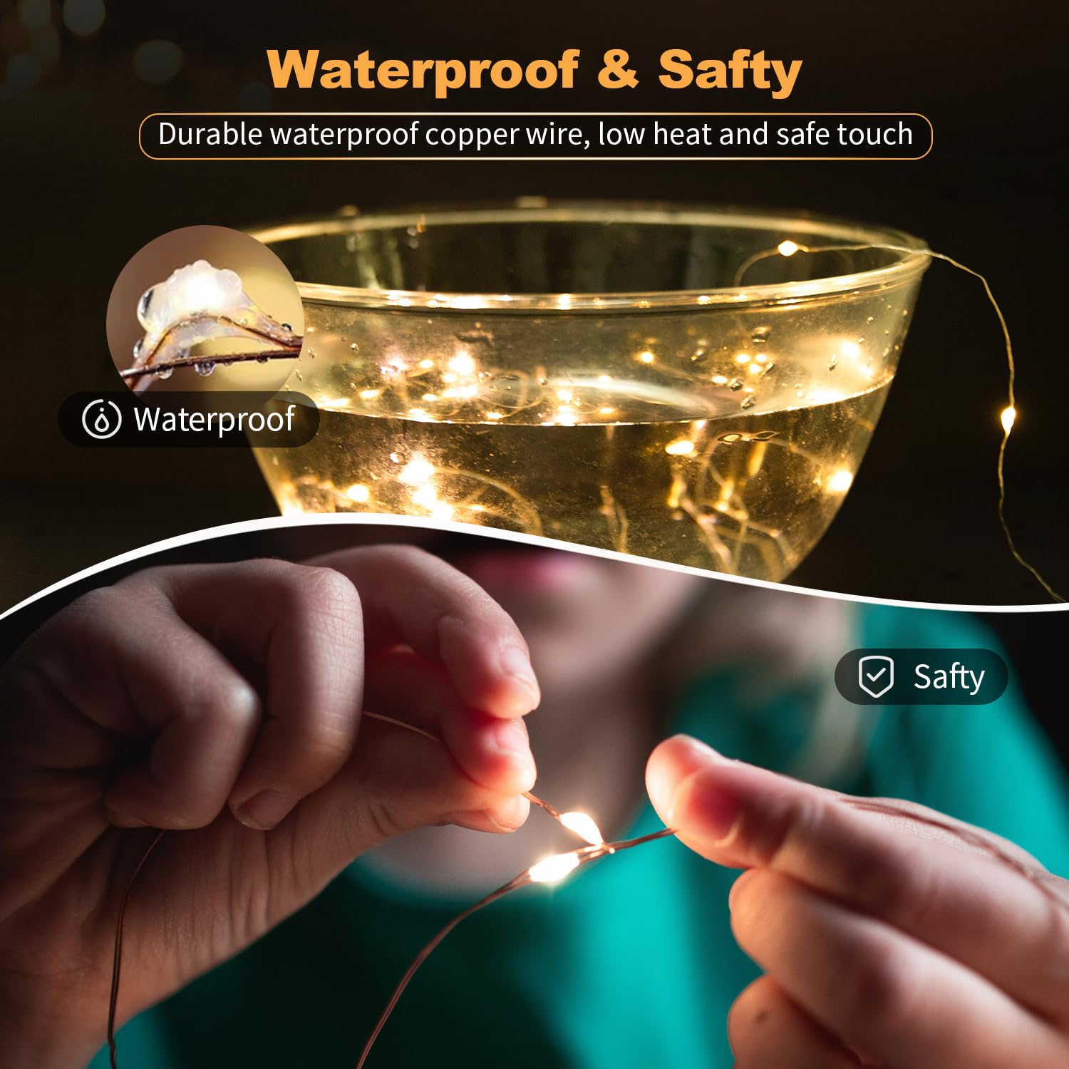 30 Pack Led Fairy Lights Battery Operated 7Ft 20 Led Waterproof Mini Twinkle String Lights Battery Powered For Christmas Mason Jars Party Warm White