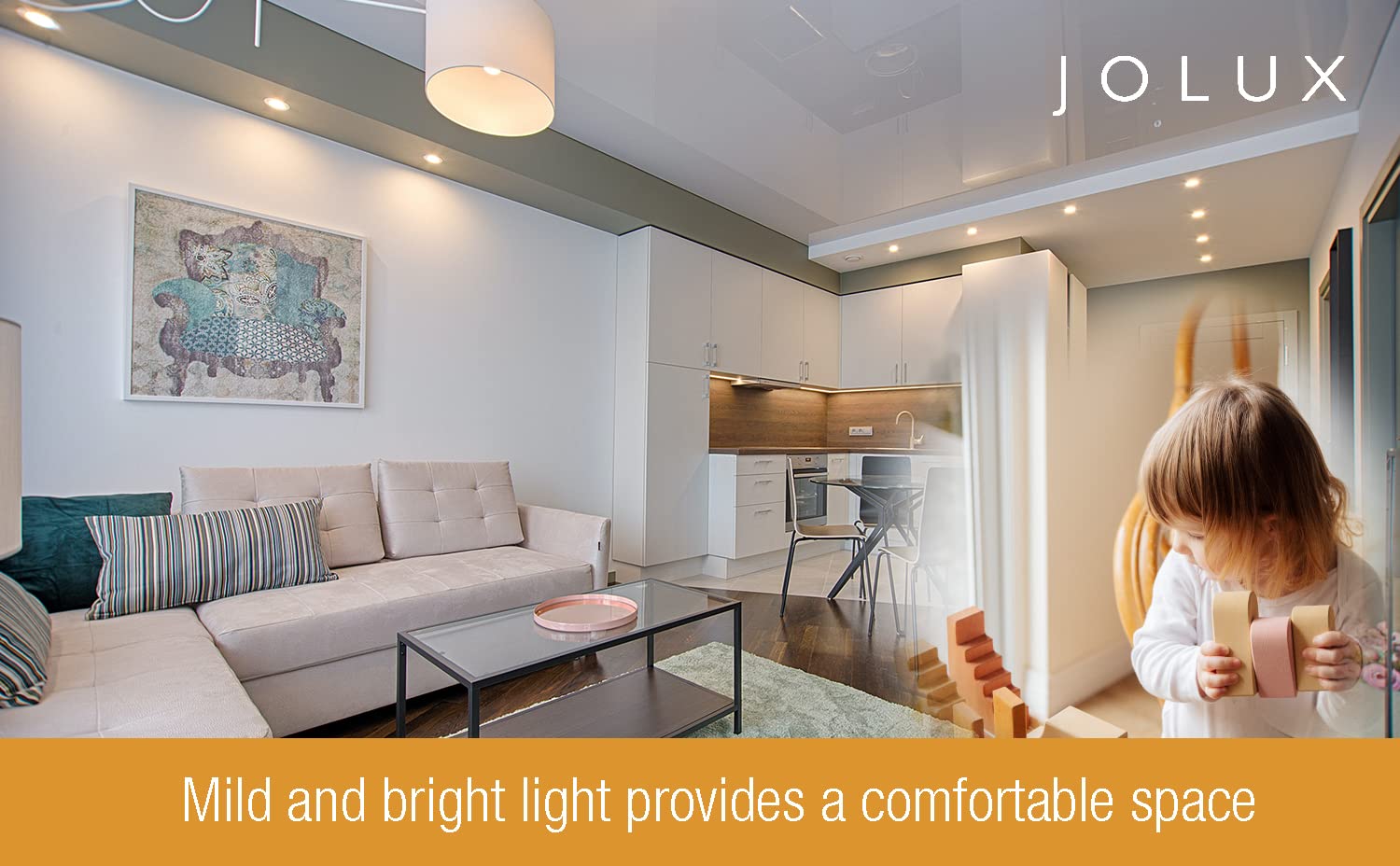 Jolux LED Stick Light Bulbs, 60W Equivalent, 5000K Daylight, E26 Base, Non-Dimmable, 6 Count, Enclosed Fixture Rated, T608