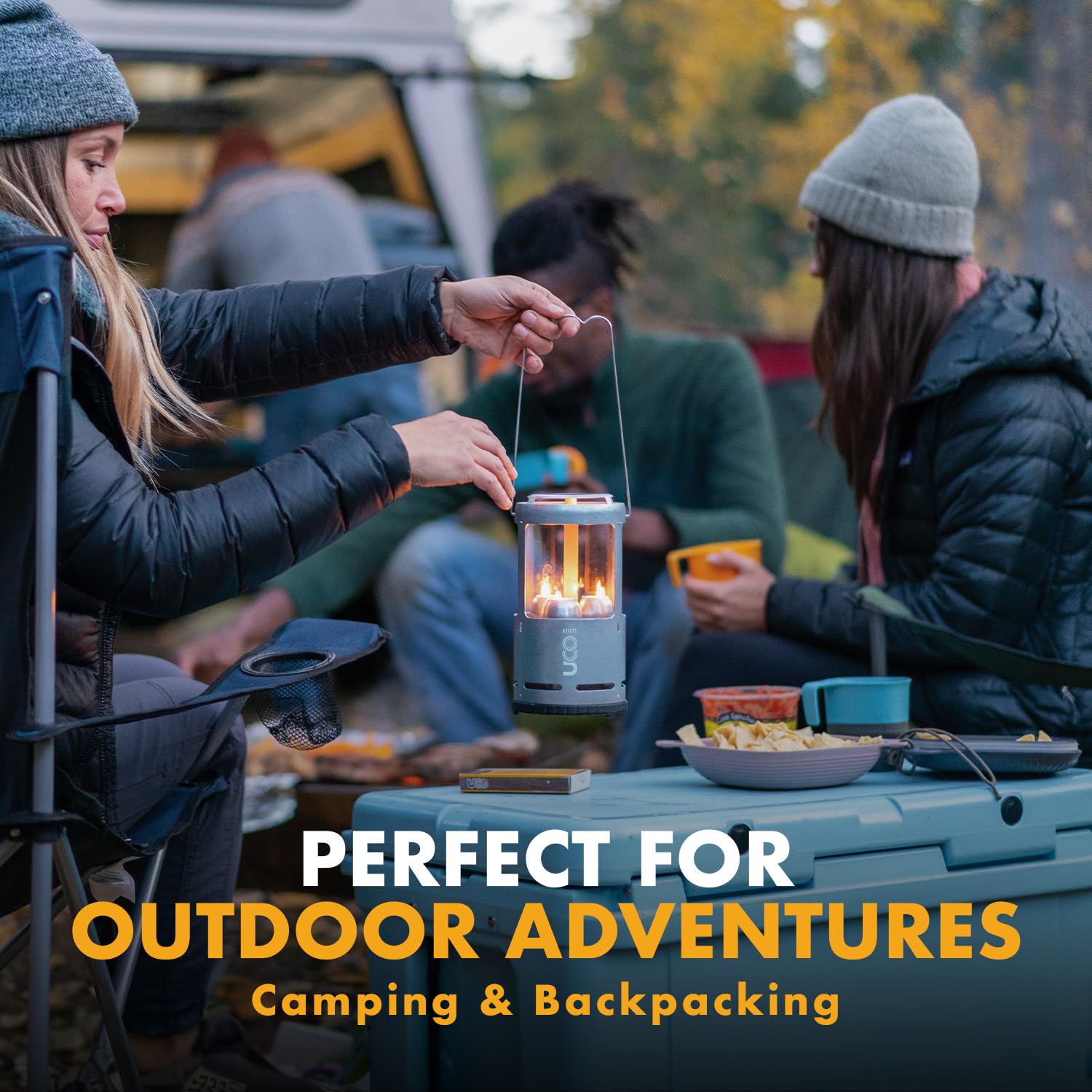 UCO Candlelier Candle Lantern, Aluminum, Glacier Blue, Model C-C-STD-GLACIER-