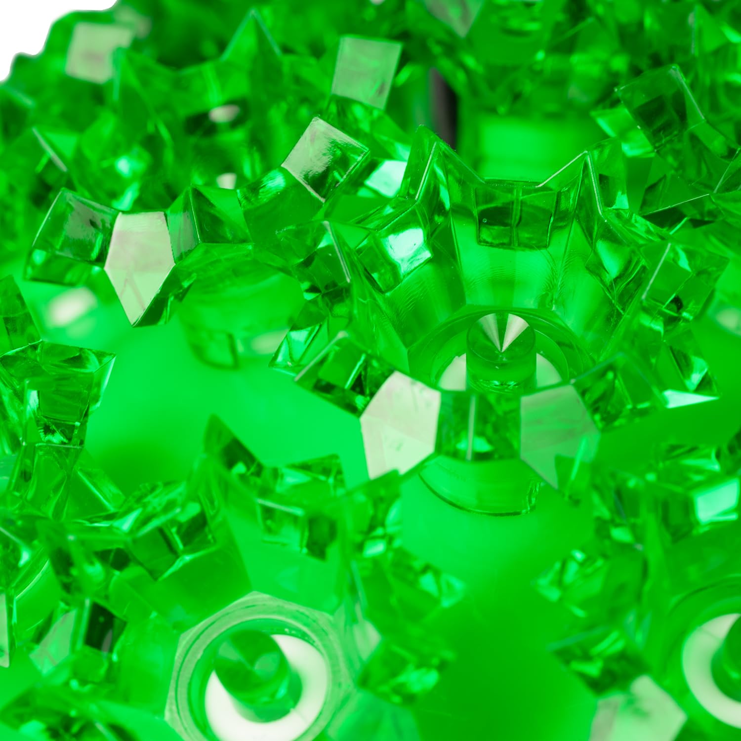 Novelty Lights Led Starlight Sphere 100-Light 7.5 Green Outdoor Hanging Christmas Ball Lights, Commercial Grade Large Ball Chris