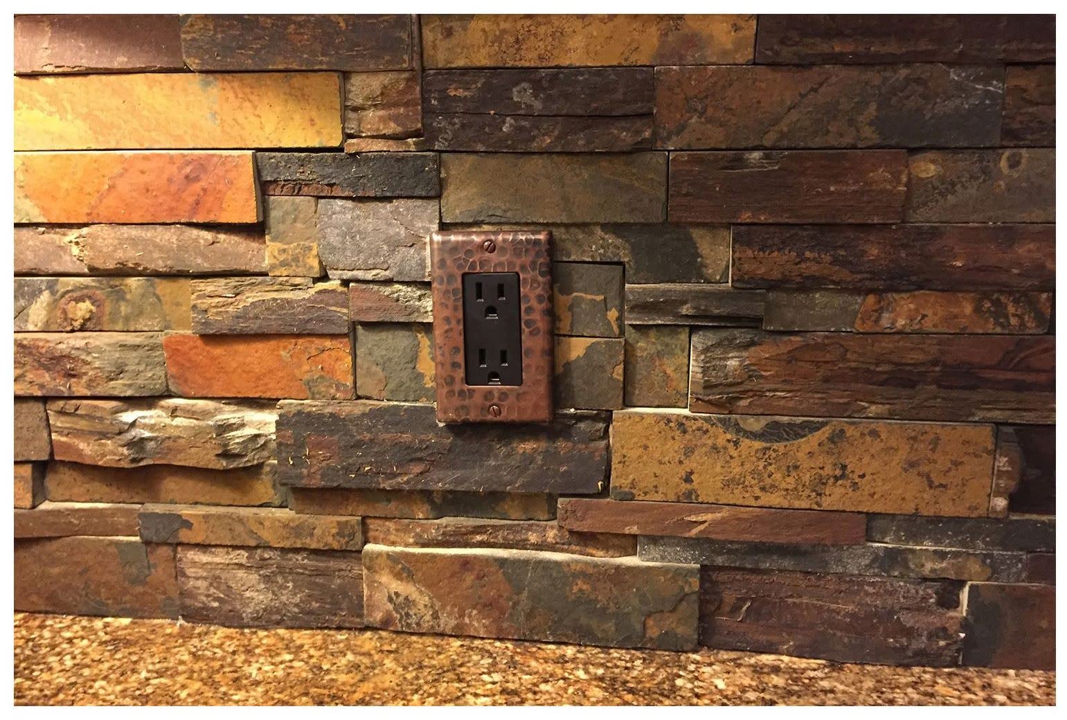 Premier Copper Products Copper GFI Switch Plate Cover, Oil Rubbed Bronze, Model SR1, 2.75in x 4.5in x .25in