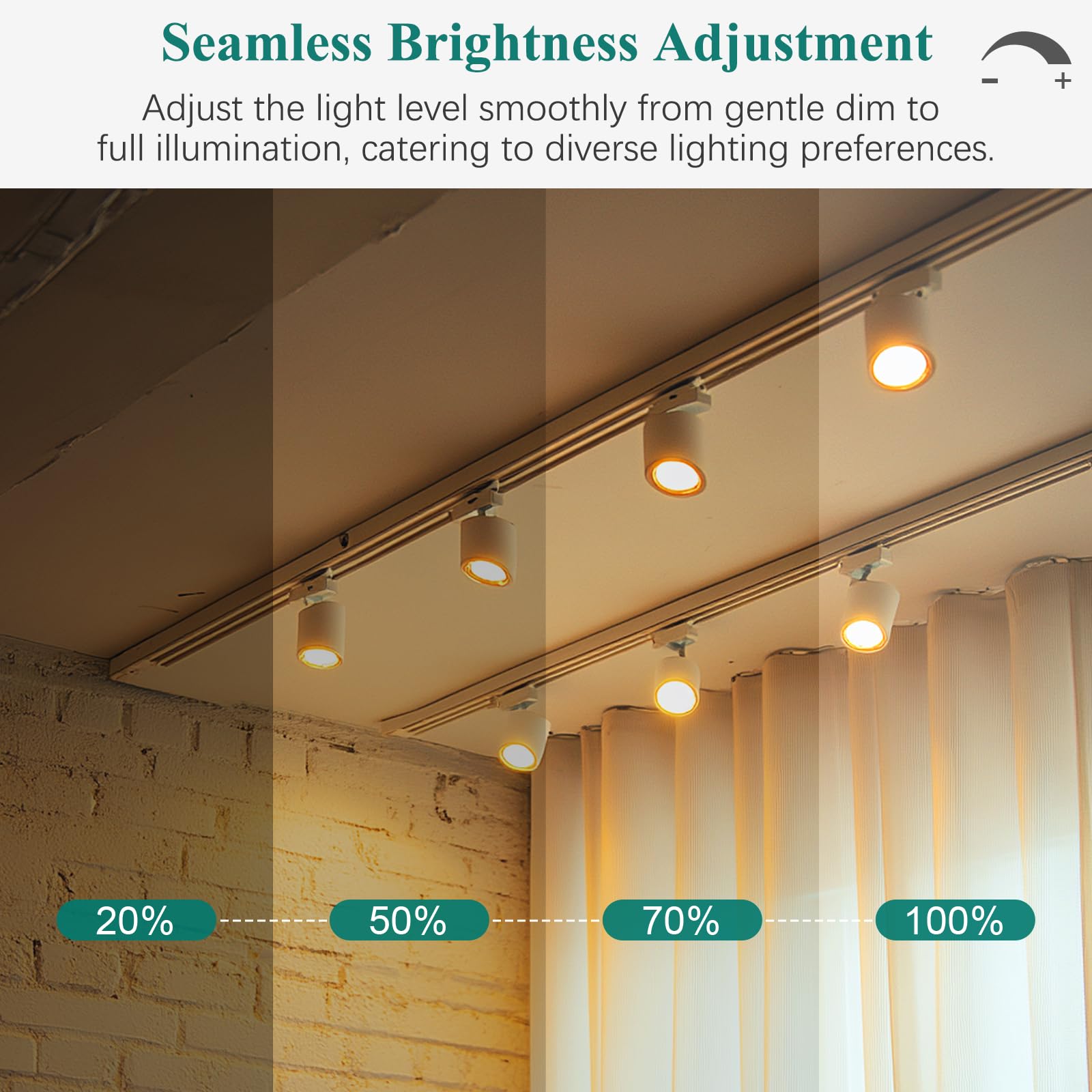 DiCUNO GU10 LED Dimmable Bulbs 6W, 700LM, Warm White 2700K, Glass, 6-Pack